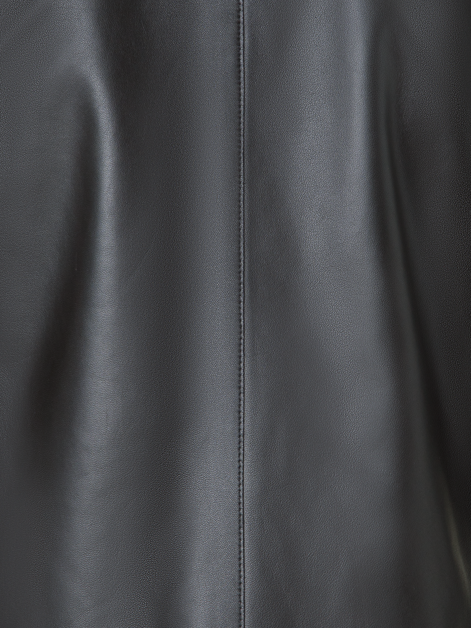 Designer Lederjacke mit verkürzten Ärmeln - Schwarz