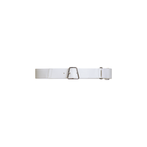 Leather and Elastic Belt with Trapezoid Buckle