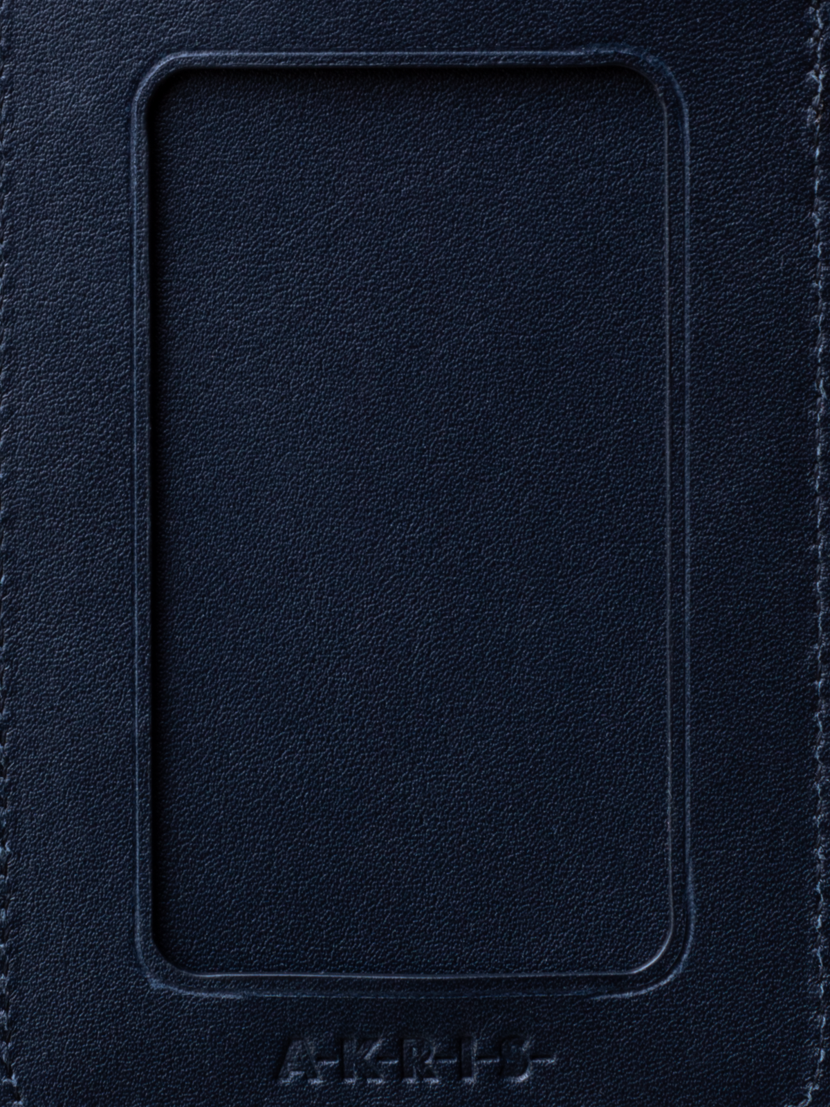 Designer Gepäck-Tag aus Rosshaar und Leder - Dunkelblau - Blau