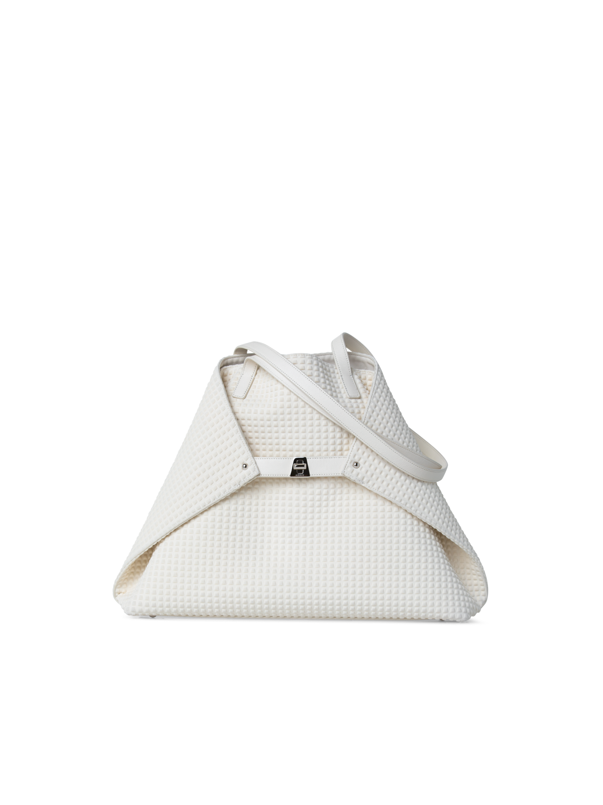 Designer Ai Medium Shoulder Tote - Weiss