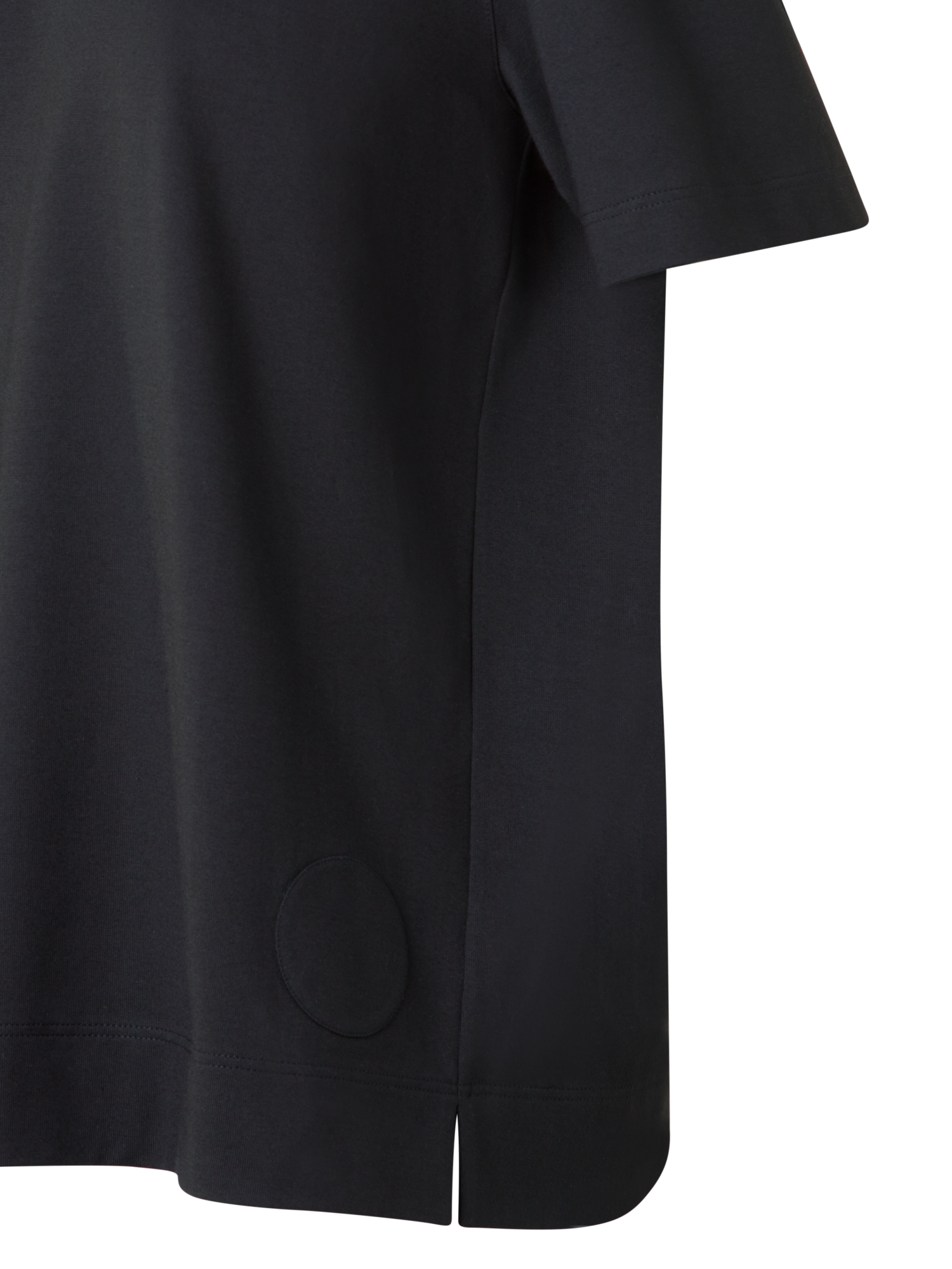 Designer Relaxed Oversize T-Shirt aus Baumwoll-Jersey - Schwarz