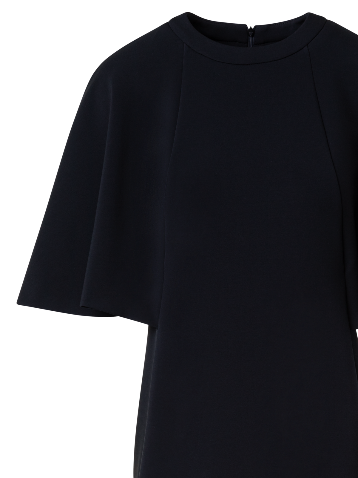 Designer Jersey-Midikleid mit Kimono-Ärmeln - Schwarz