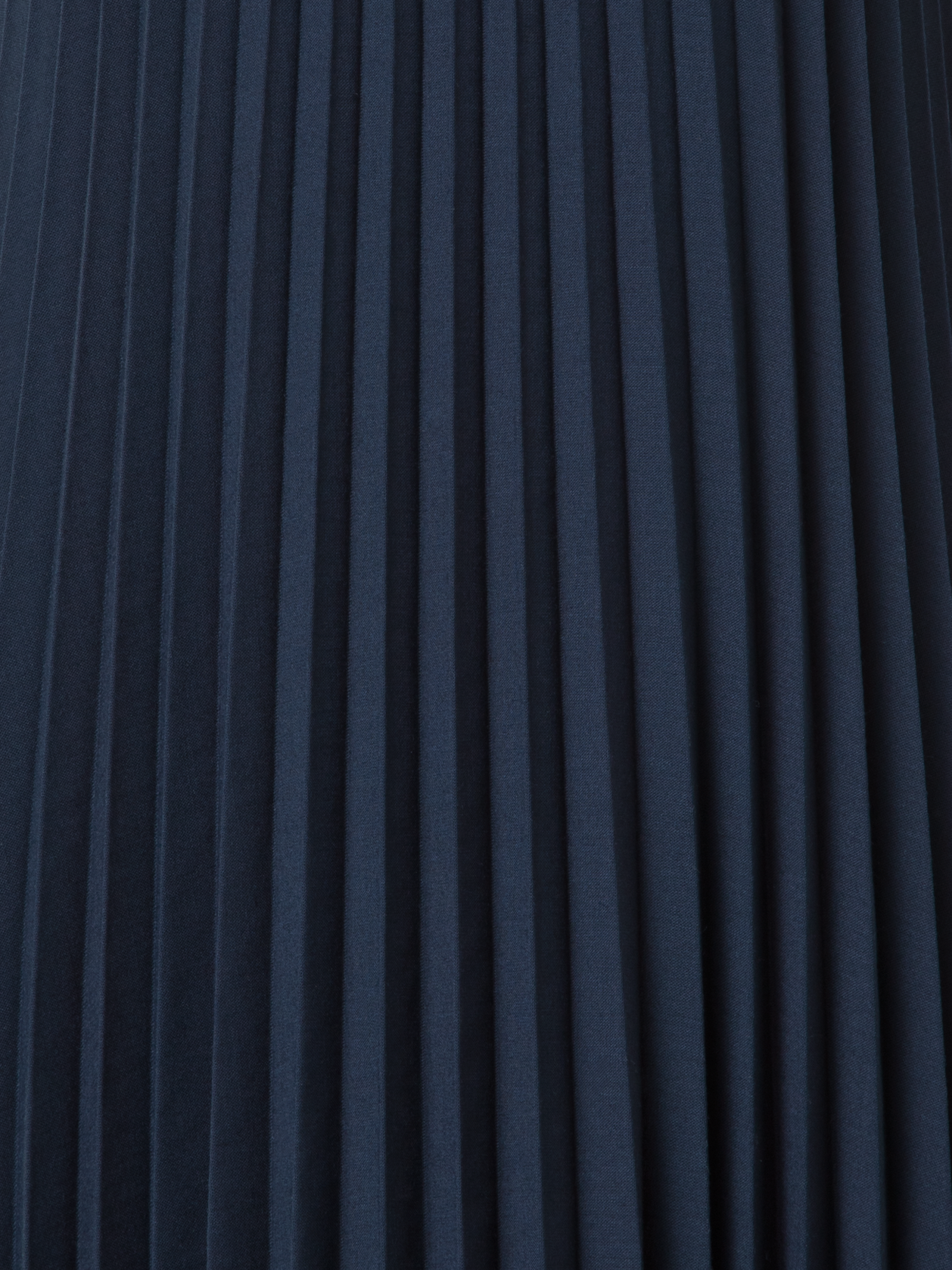 Designer Knielanges Plisseekleid in A-Linie - Dunkelblau - Blau