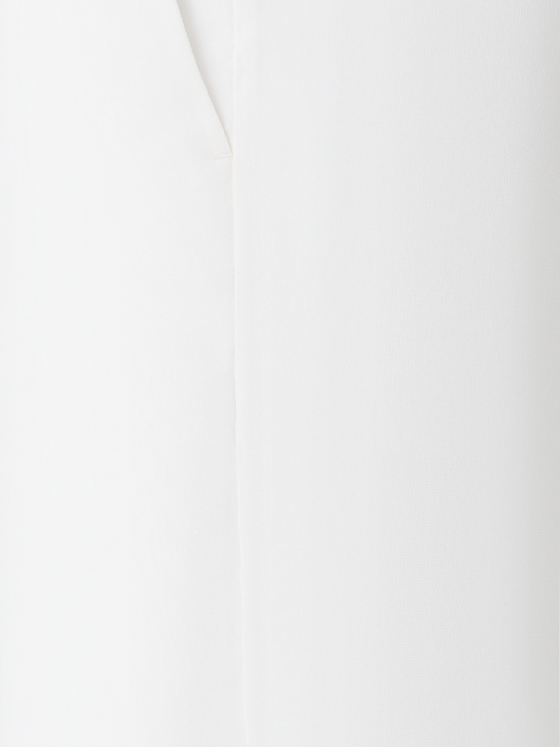 Designer Weite Gerade Hose aus Seide - Ecru - Weiss