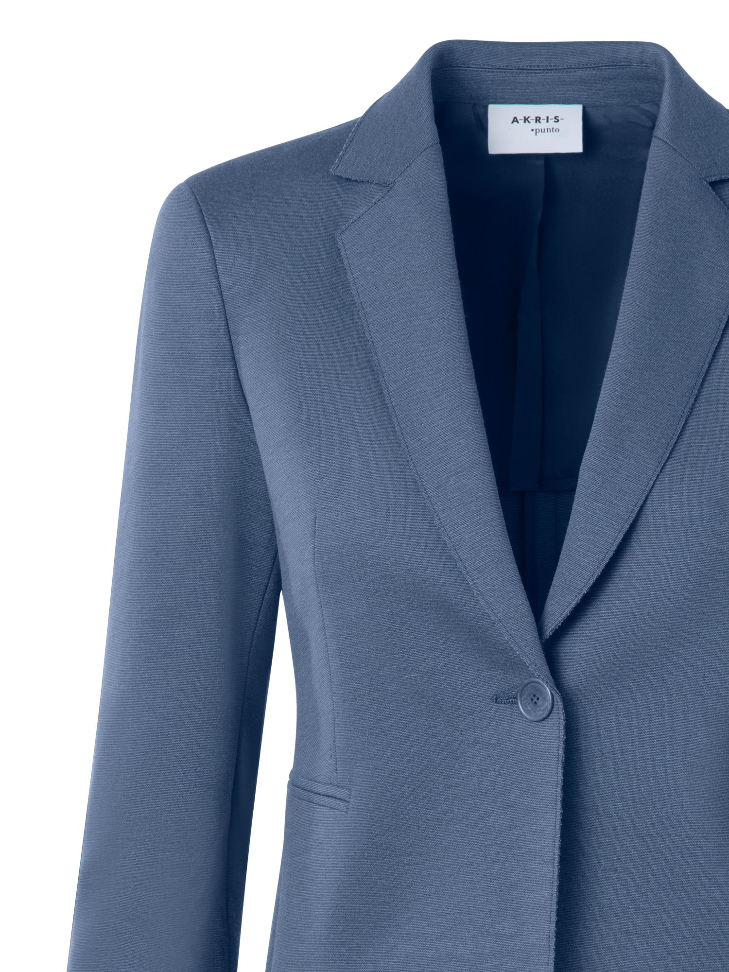 Designer Taillierter Jersey-Blazer - Blau
