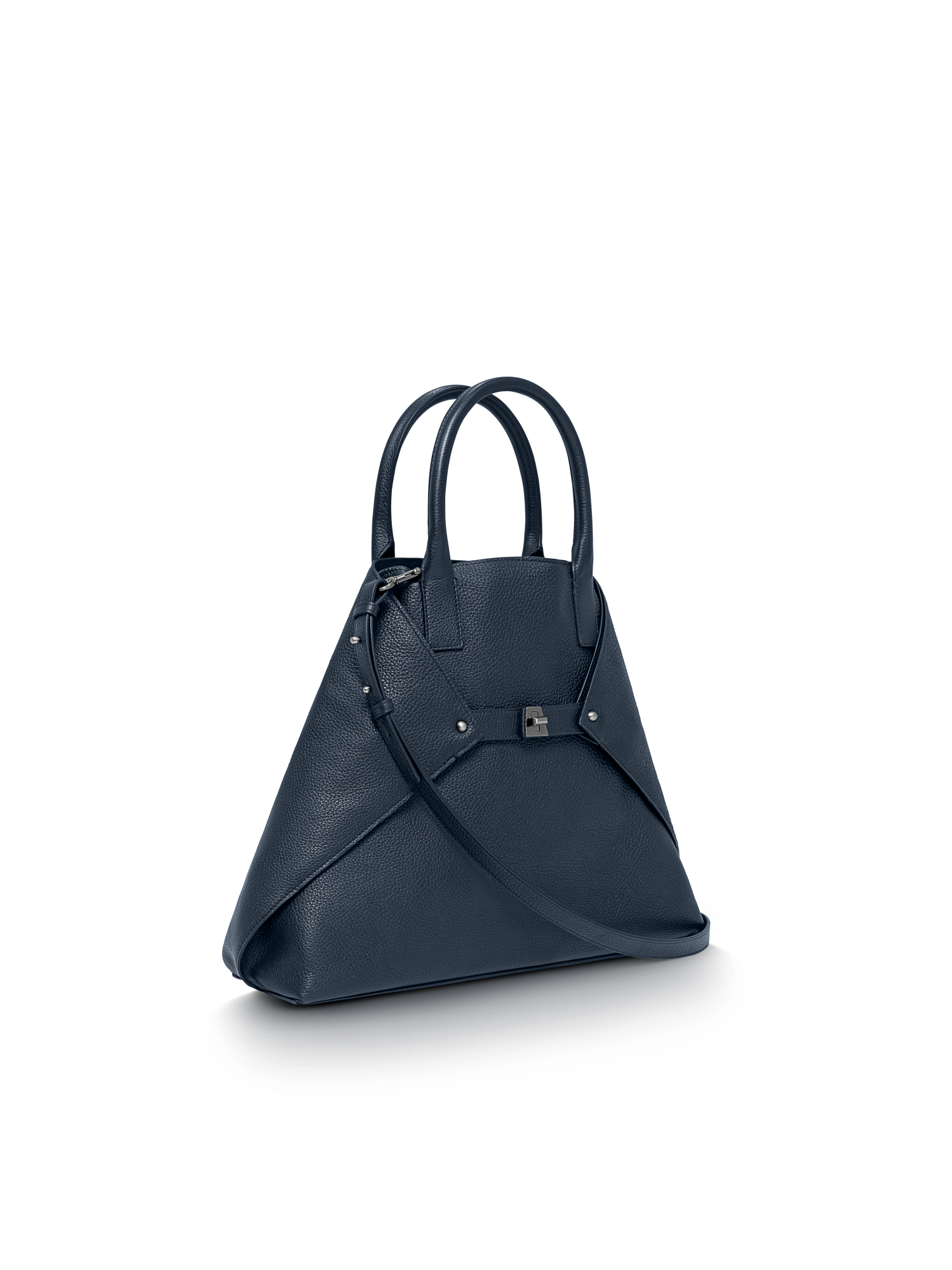 Designer Ai Medium Top Handle Tote - Dunkelblau - Blau