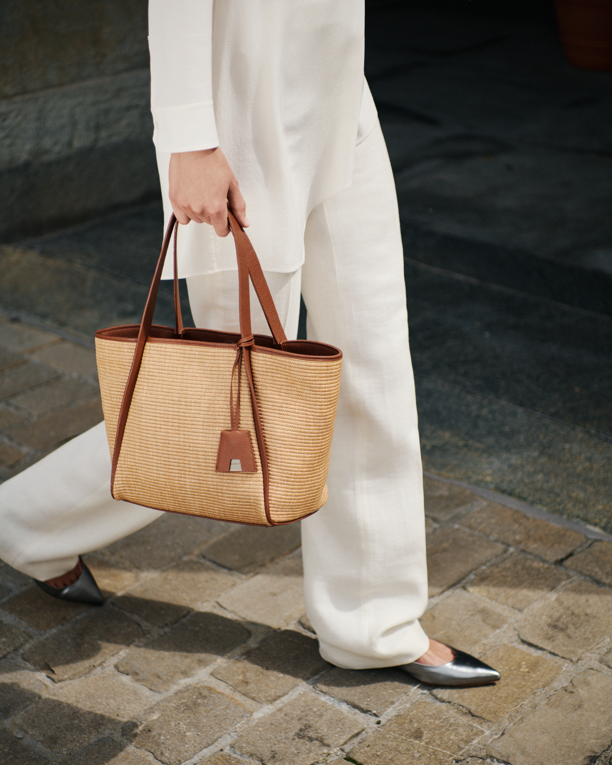 Designer Alex Small Tote - Braun - Bunt - Beige #editorial