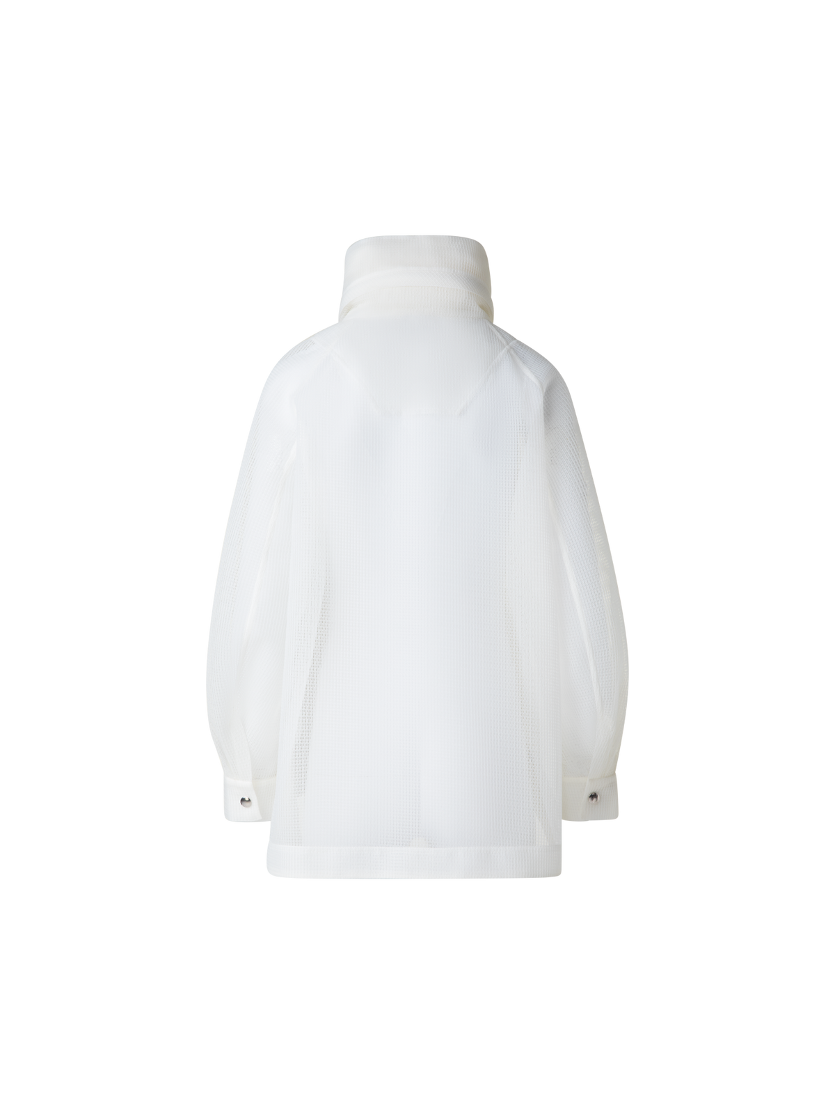 Designer Wasserabweisender und Transparenter Parka - Weiss