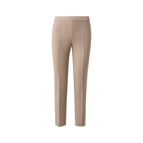 Slim Ankle-Length Cotton Techno Stretch Pants