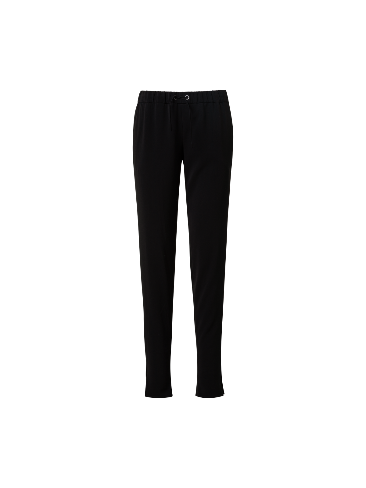 Designer Tapered Jogger-Hose aus Lasercut-Crêpe - Schwarz