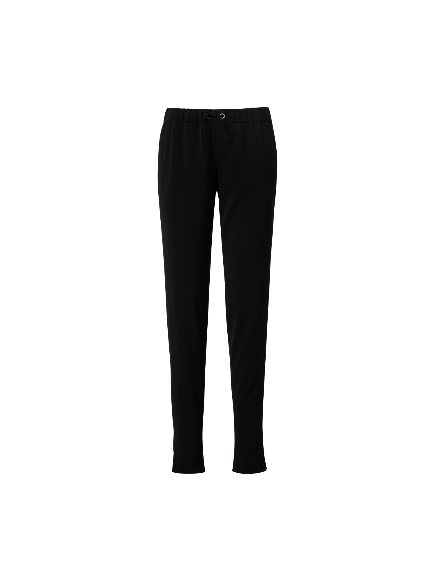 Designer Tapered Jogger-Hose aus Lasercut-Crêpe - Schwarz