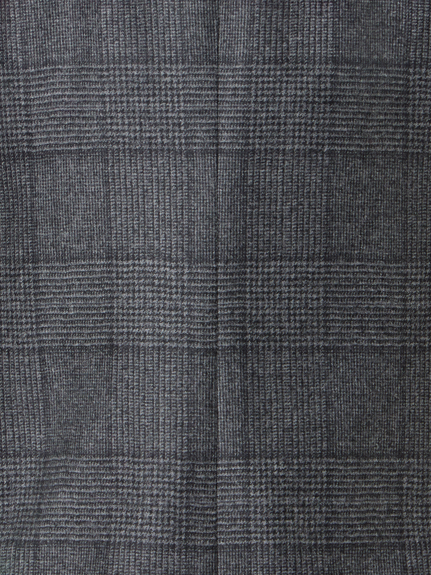Designer Gerade Flanelljacke mit Glencheck - Grau - Bunt - Schwarz
