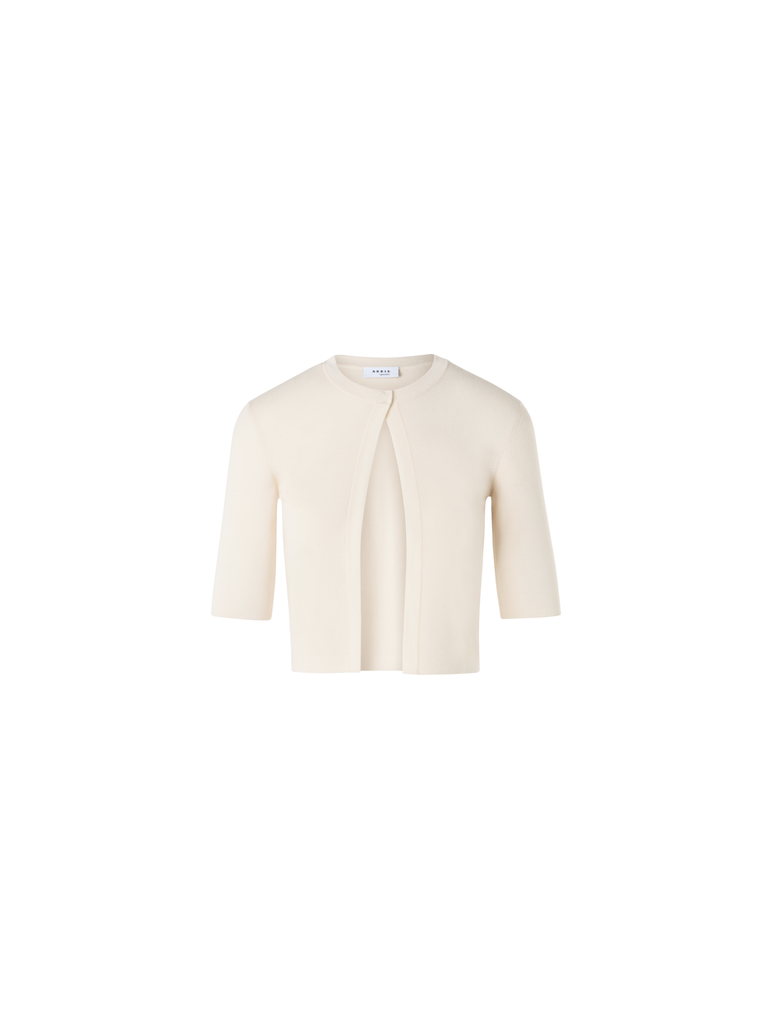 Designer Kurzer Cardigan - Ecru - Weiss