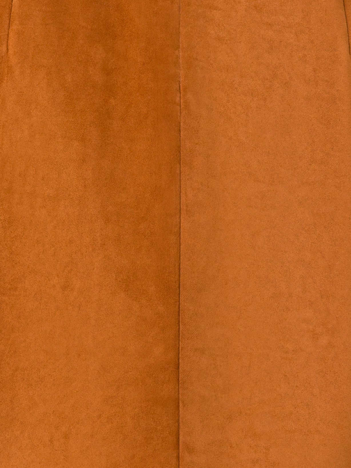 Designer Bleistiftrock aus Wildleder - Braun