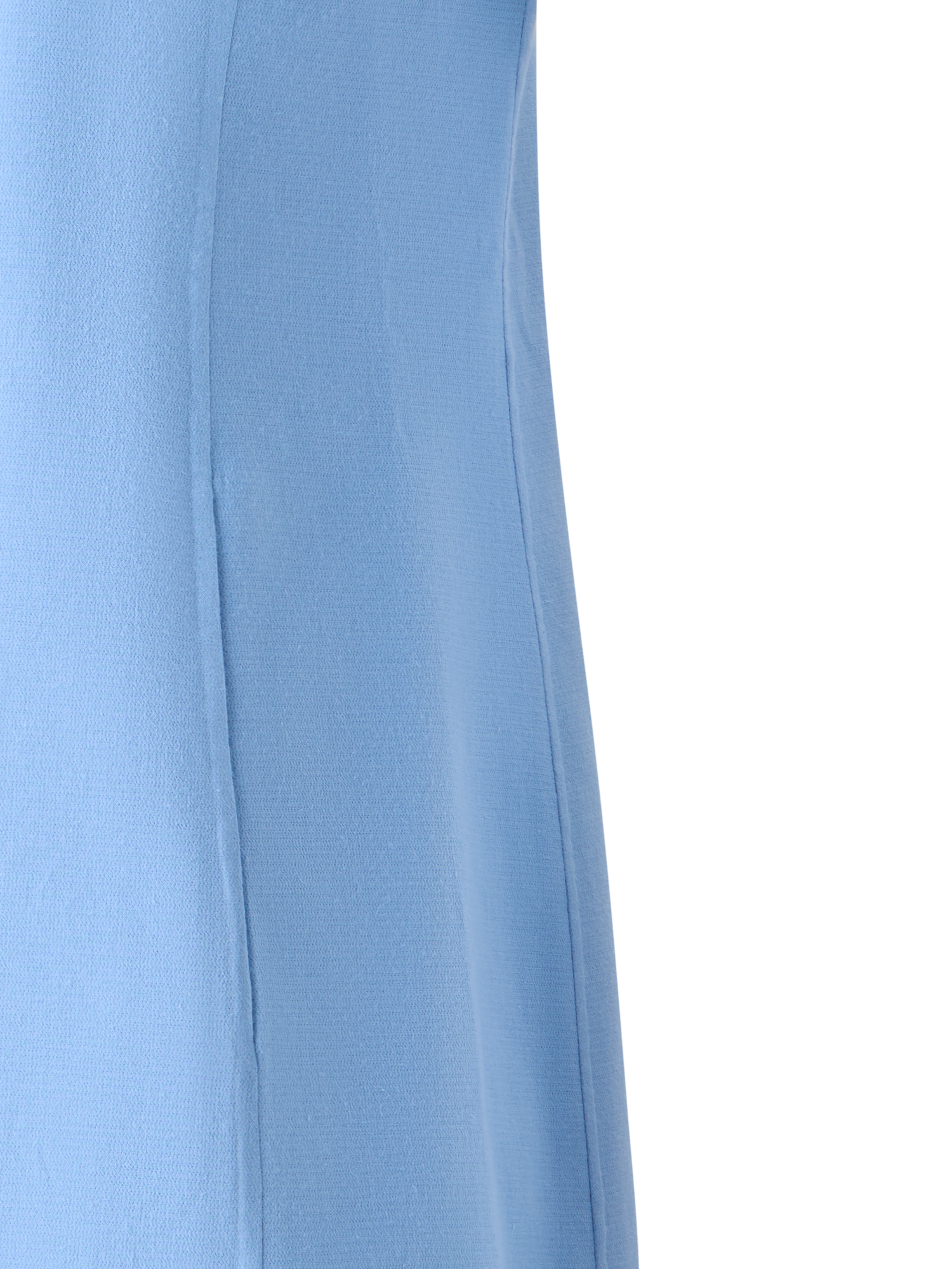 Designer Polokleid aus Baumwoll-Seidenstretch Doubleface - Blau