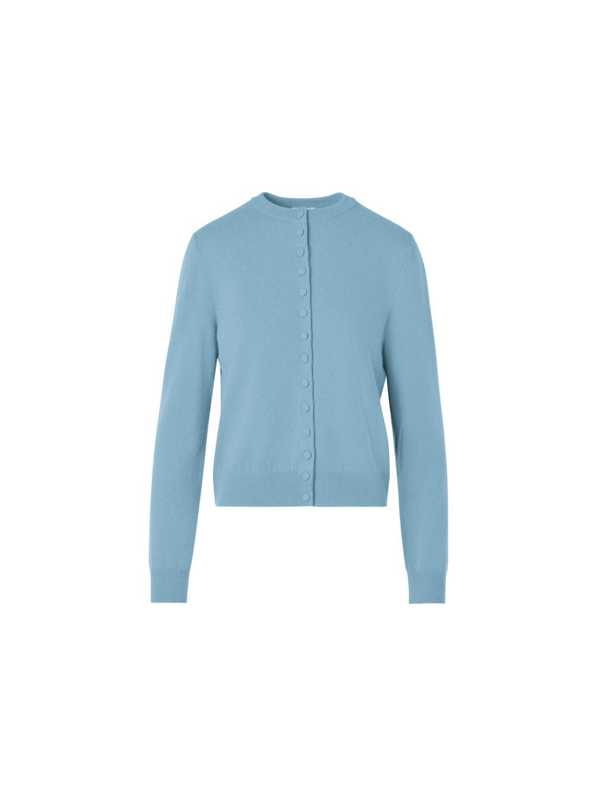 Designer Lässiger Cardigan aus Wolle-Kaschmir - Blau