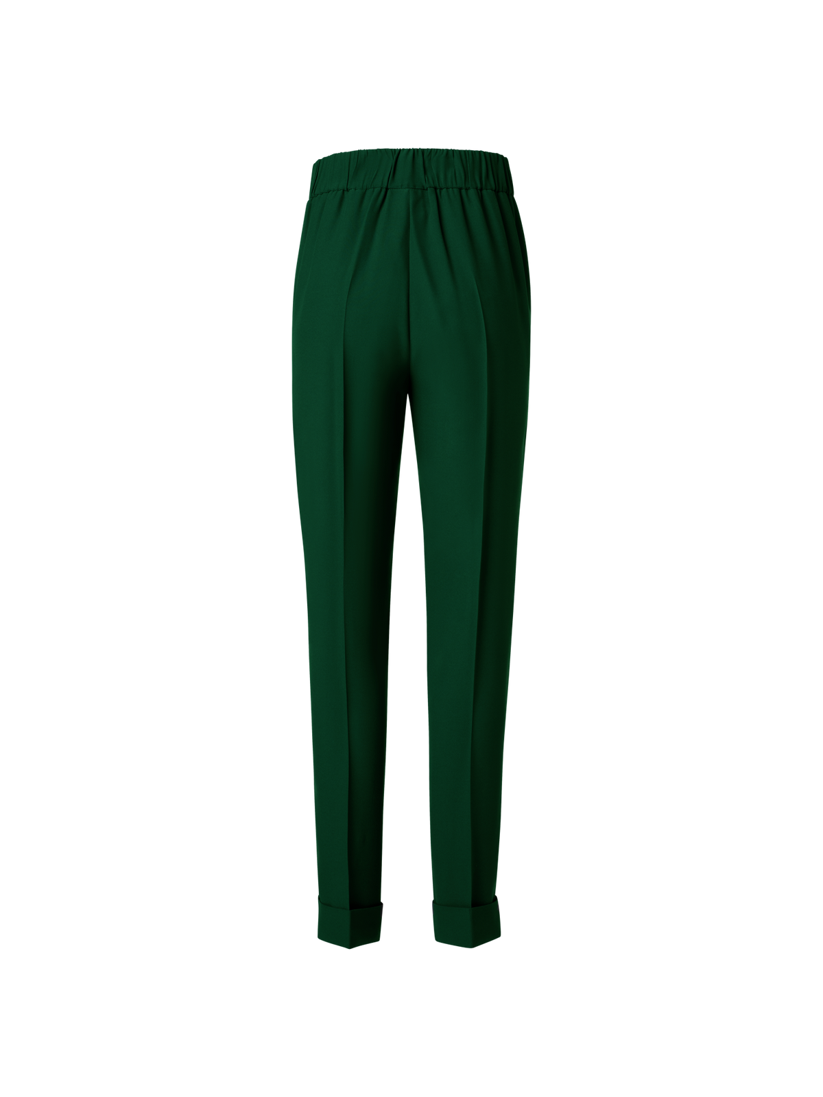 Designer Tapered Hose aus Crêpe - Grün