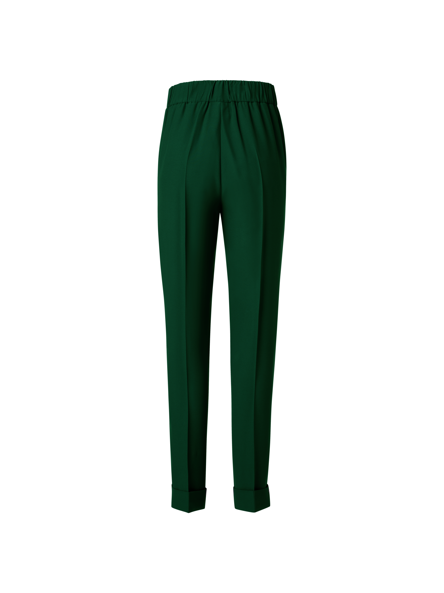 Designer Tapered Hose aus Crêpe - Grün