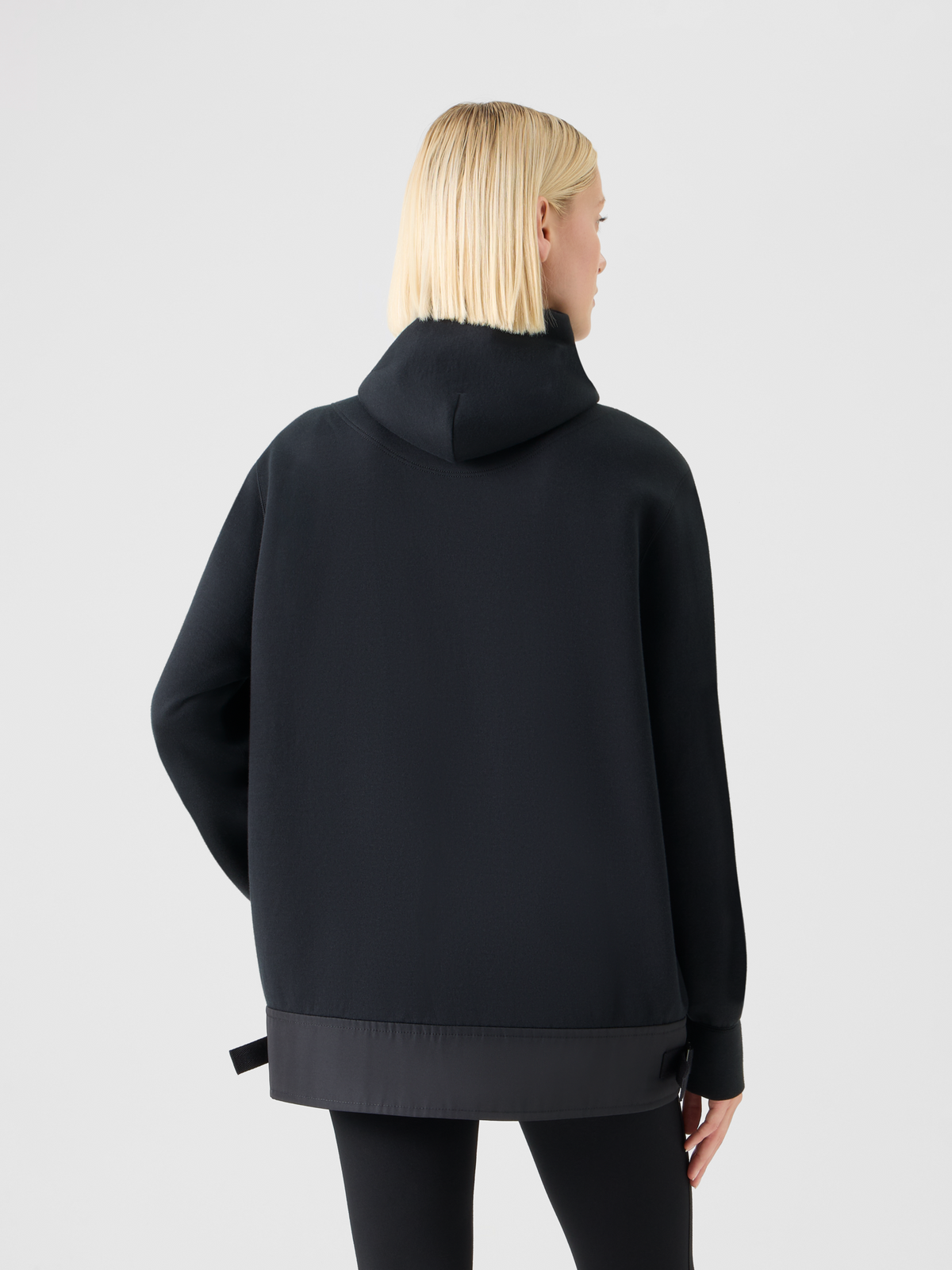 Designer Sweatshirtjacke aus Baumwollmischung - Schwarz #editorial