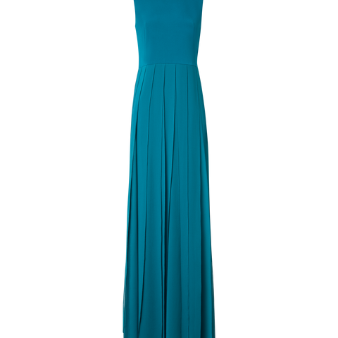 Langes Seidenkleid mit losen Bändern