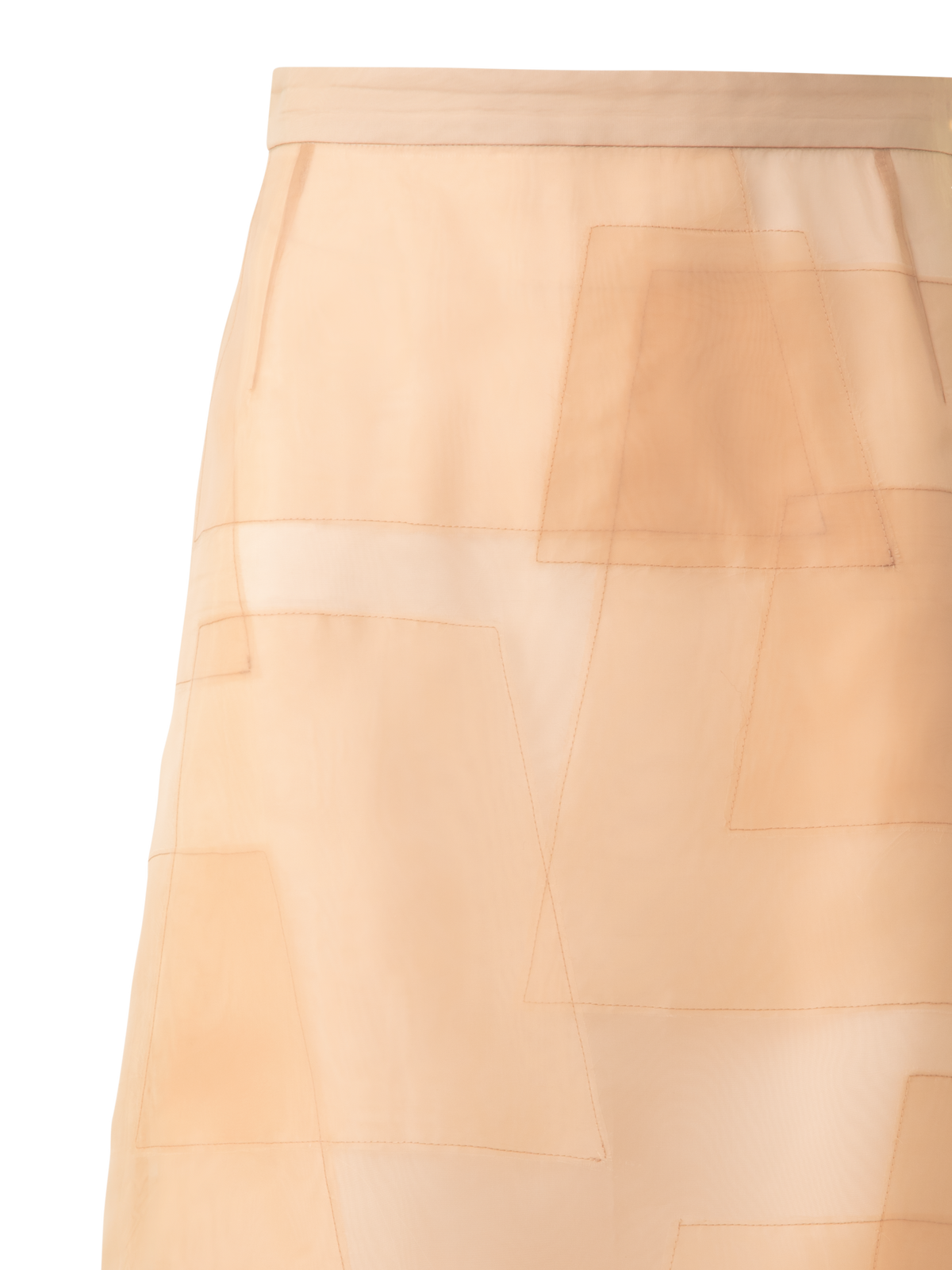 Designer Transparenter Organza-Rock - Rosa