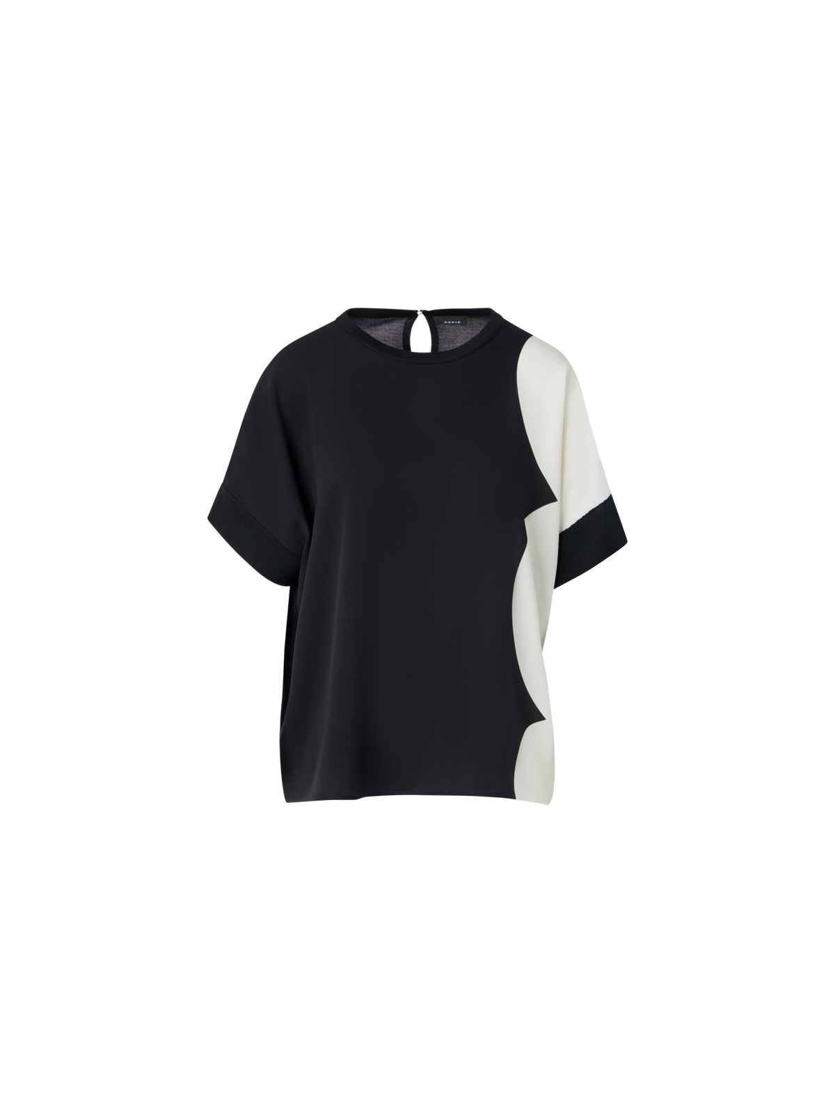 Designer Oversize-Pullover aus Seide mit Cloud-Druck - Bunt