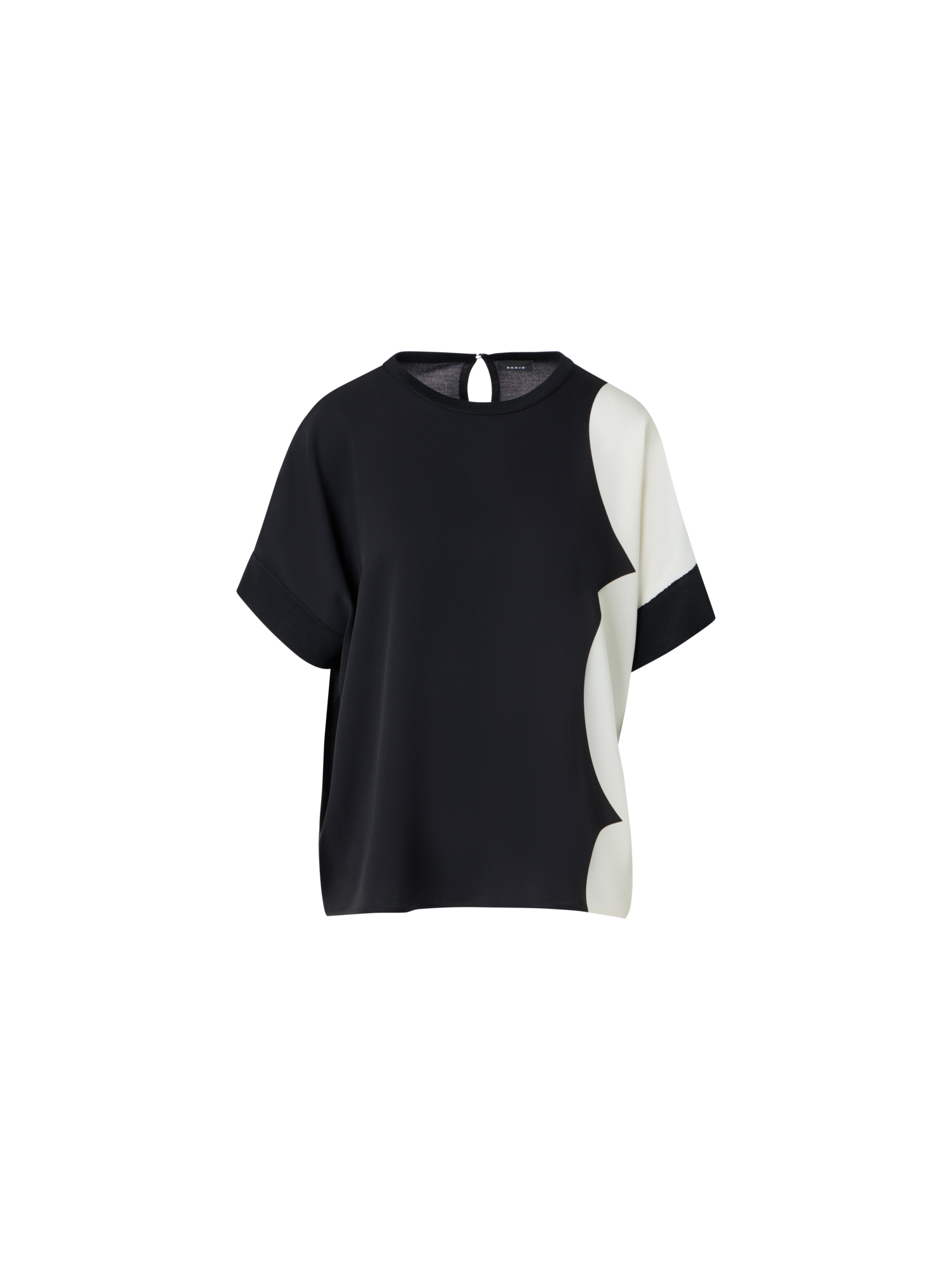 Designer Oversize-Pullover aus Seide mit Cloud-Druck - Bunt