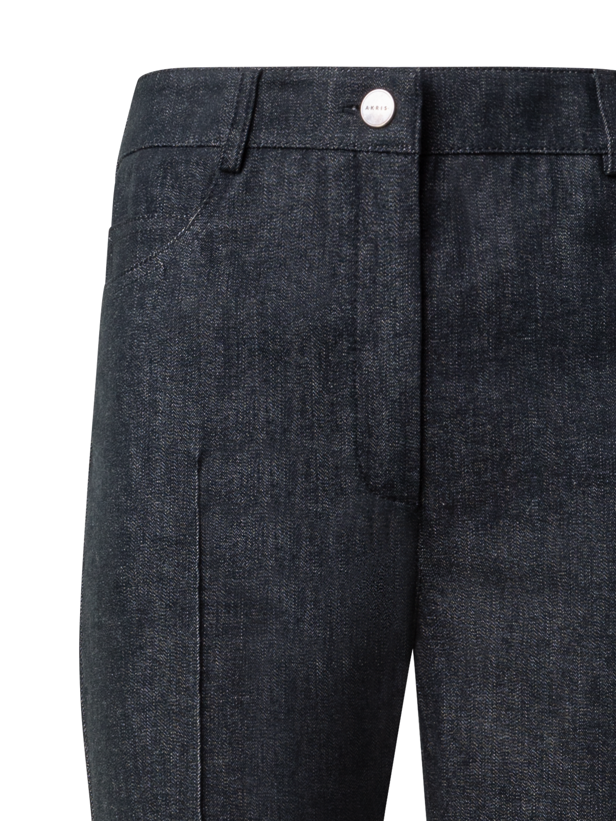 Designer Schlaghose aus Denim Stretch-Baumwolle - Schwarz