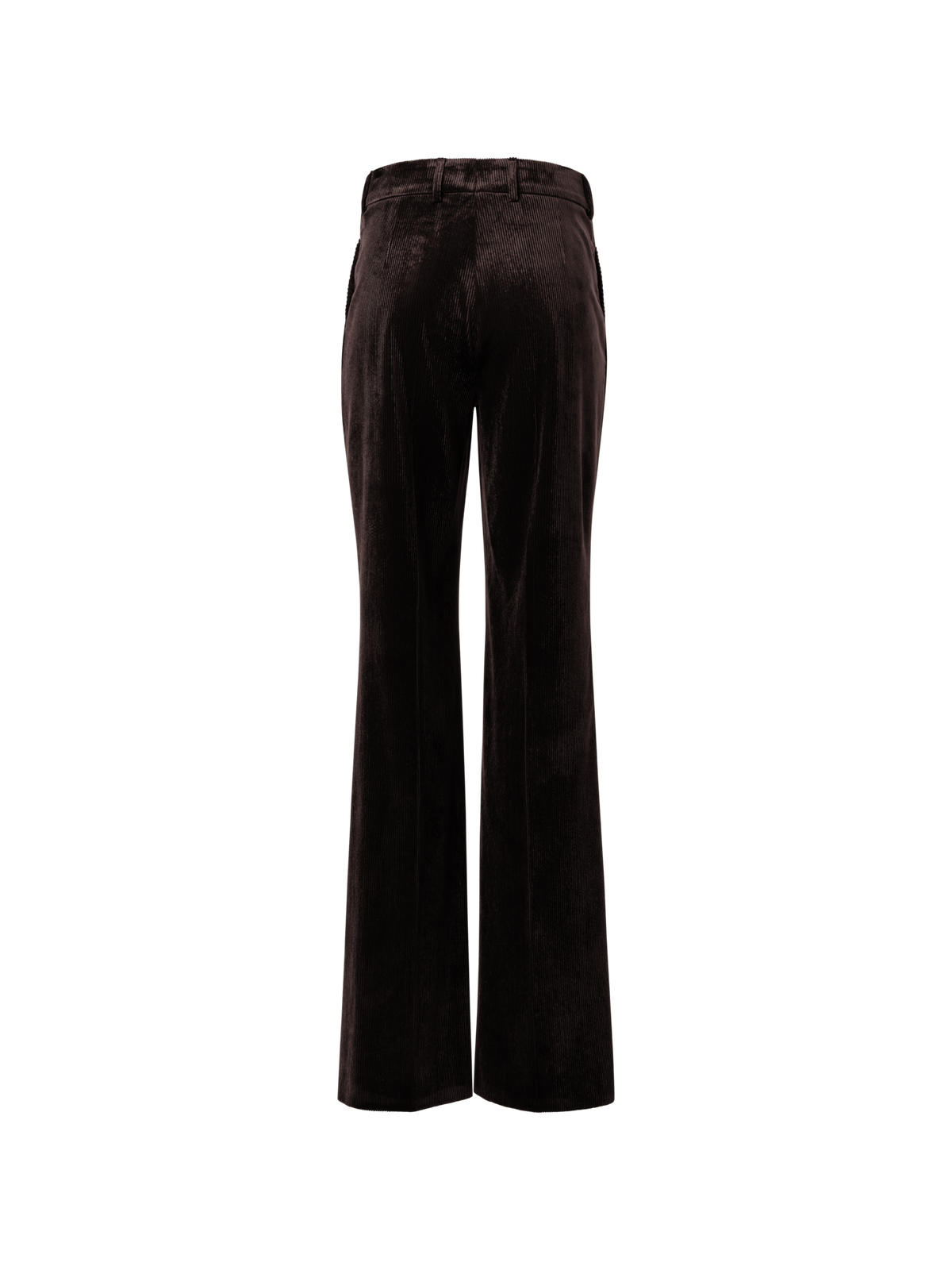 Designer Weite Hose aus fliessendem Cord - Braun