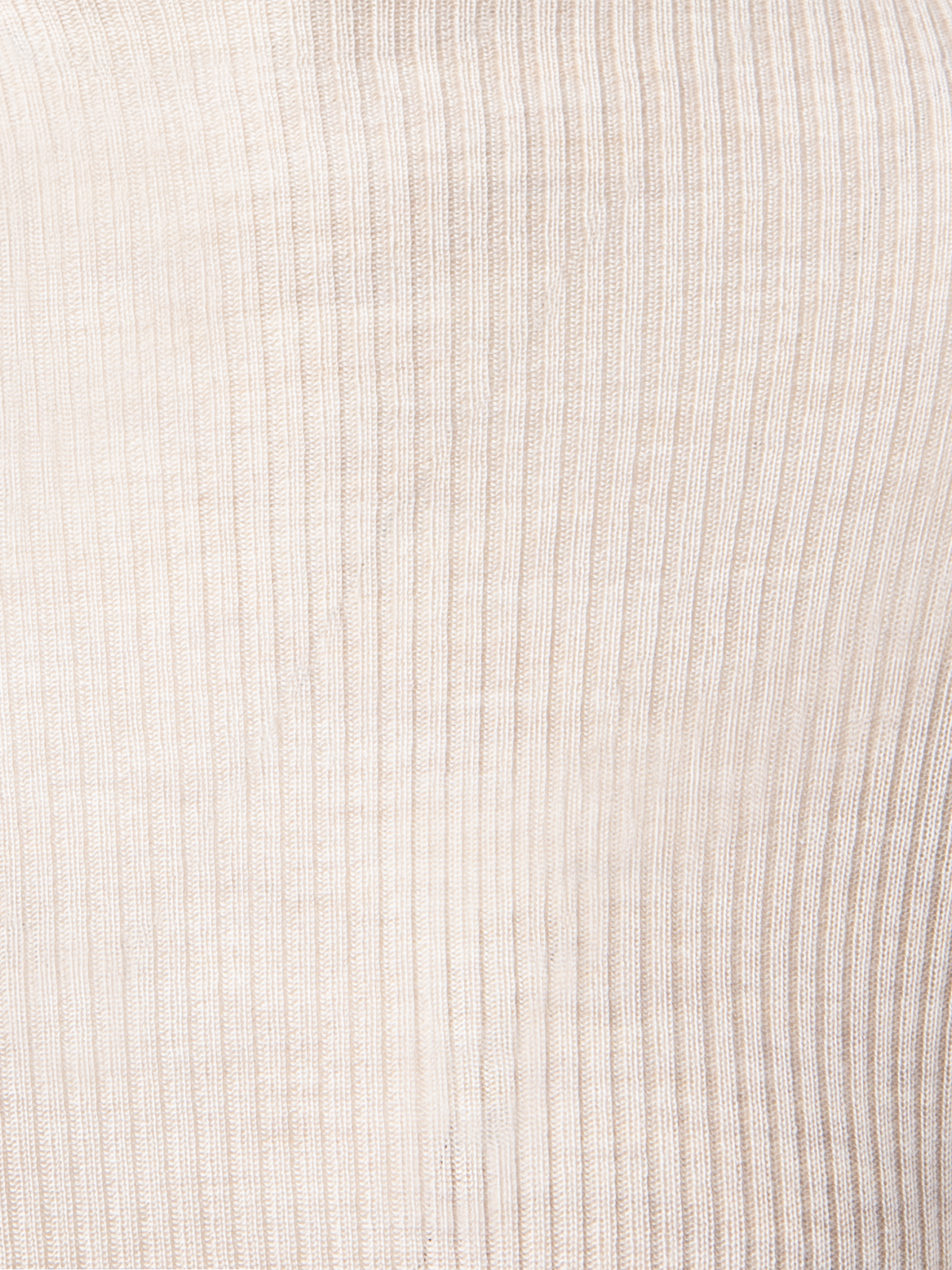 Designer Kaschmir-Seiden-Strickpullover mit Stehkragen - Beige