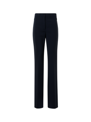 Designer Bootcut-Woll-Bi-Stretch-Hose - Dunkelblau