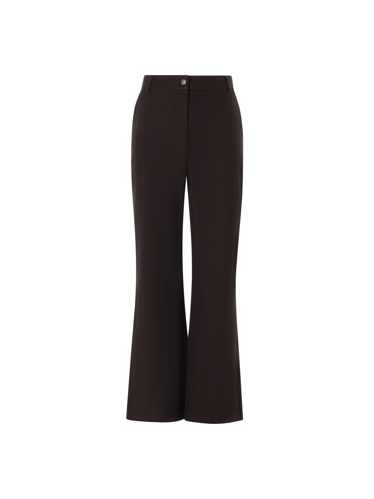 Designer Bootcut Hose aus Baumwoll-Stretch-Denim - Braun