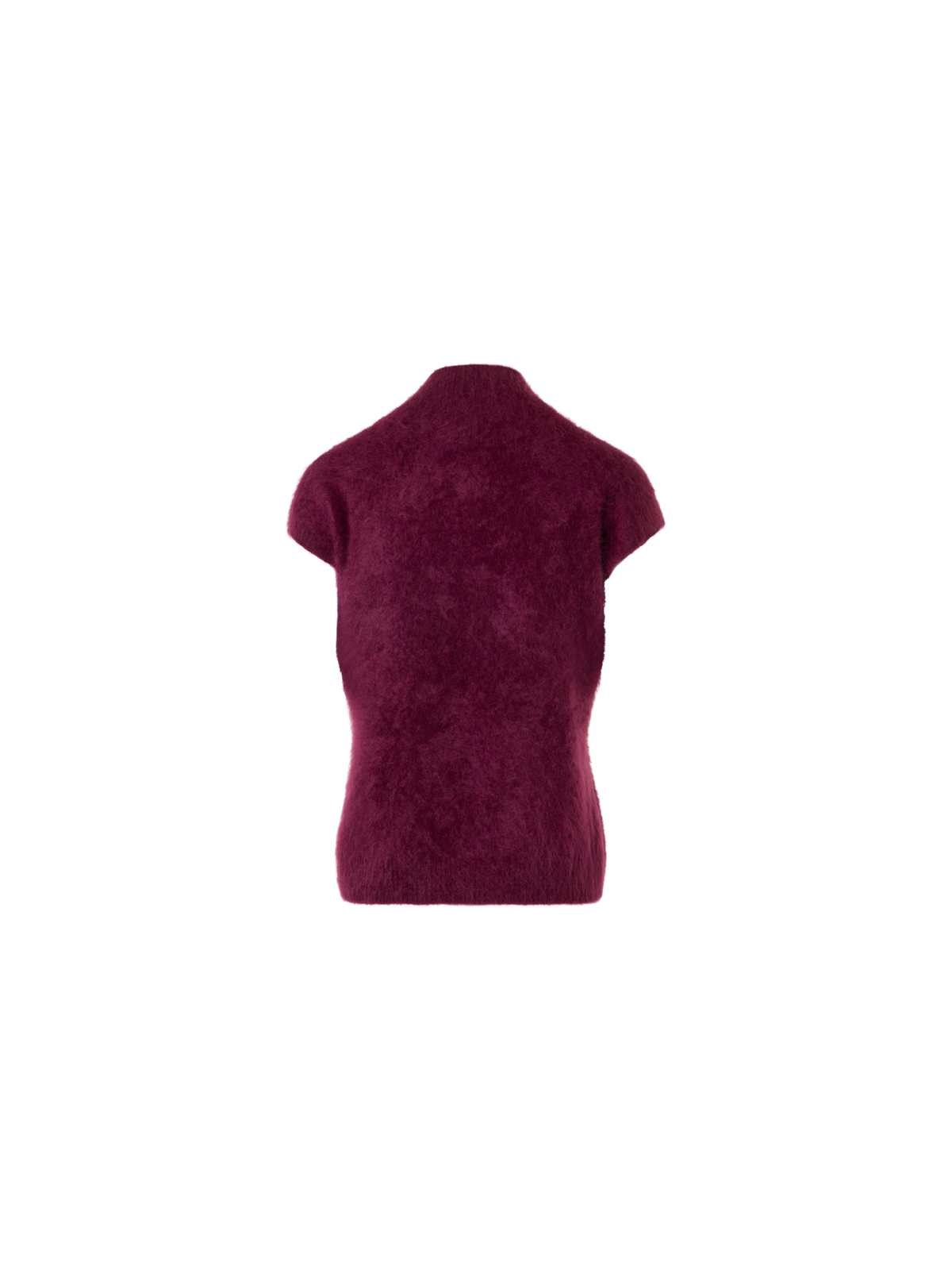 Designer Cloud Cashmere Top mit Stehkragen - Rot