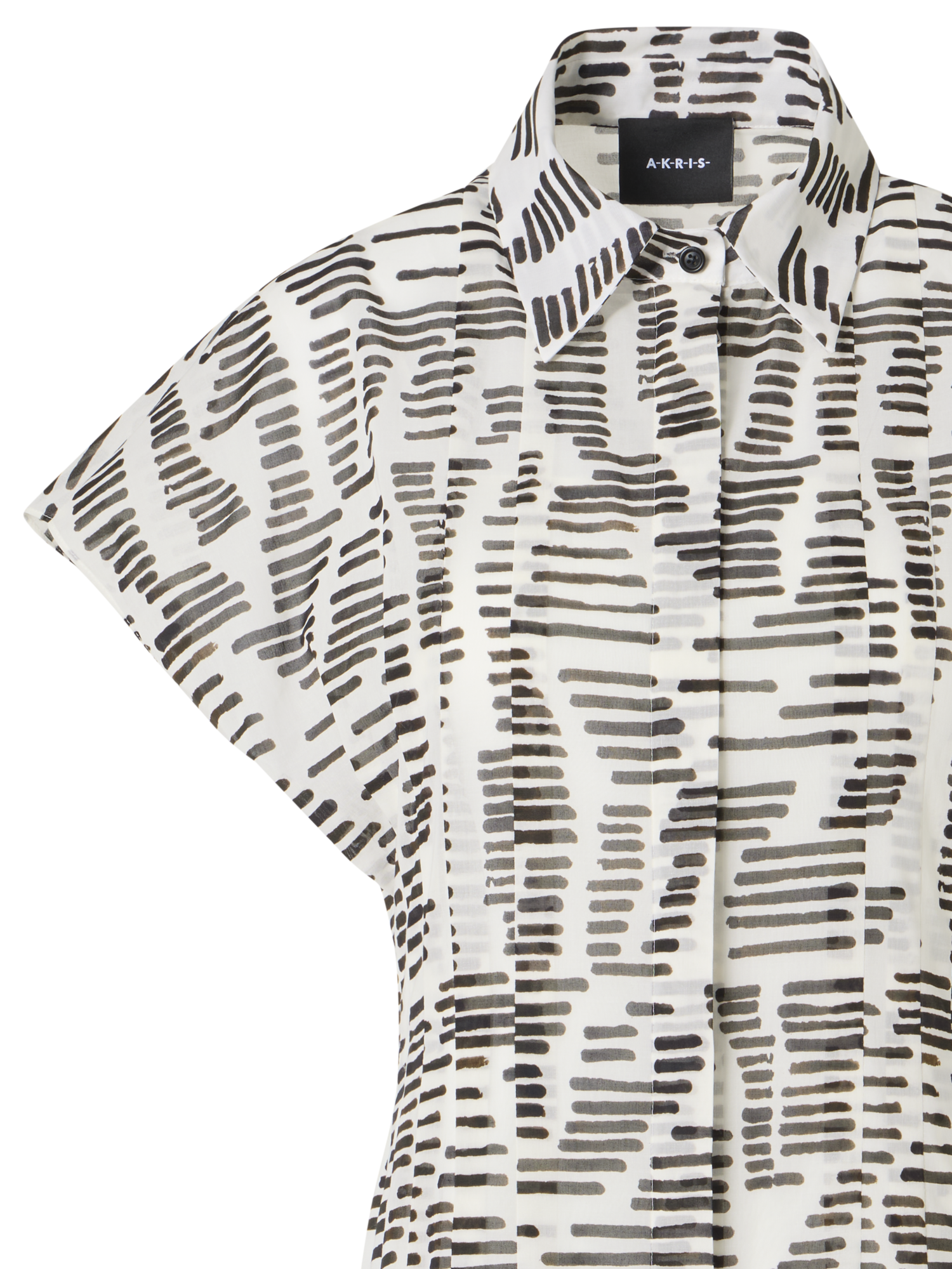 Designer Flügelärmel-Midi-Kleid mit Dance Movements Print - Bunt
