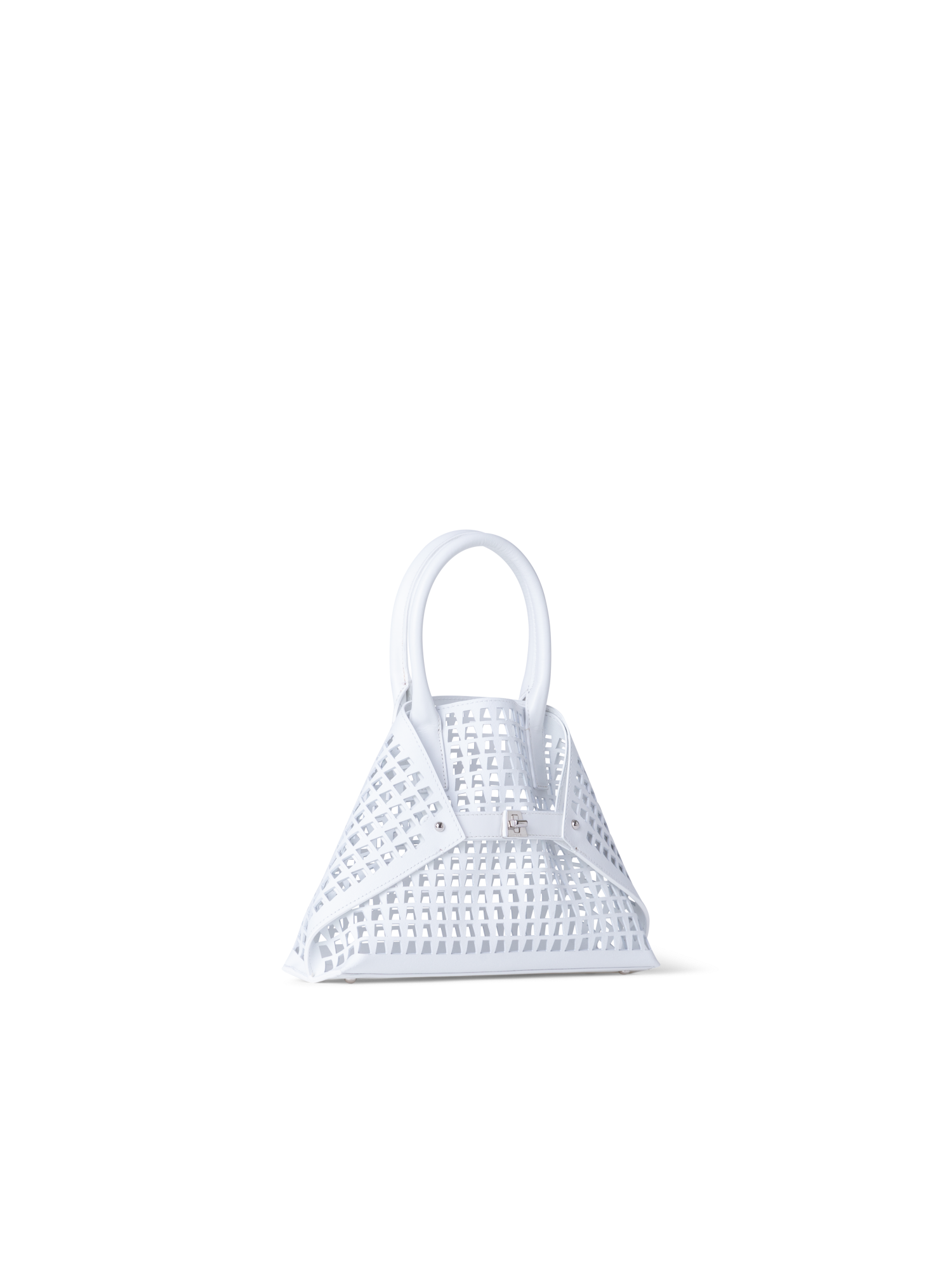 Designer Ai Little Top Handle Tote - Weiss
