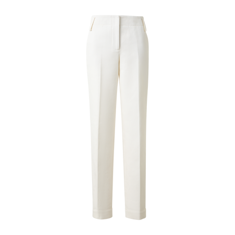 Cropped Hose aus Baumwoll-Gabardine-Stretch