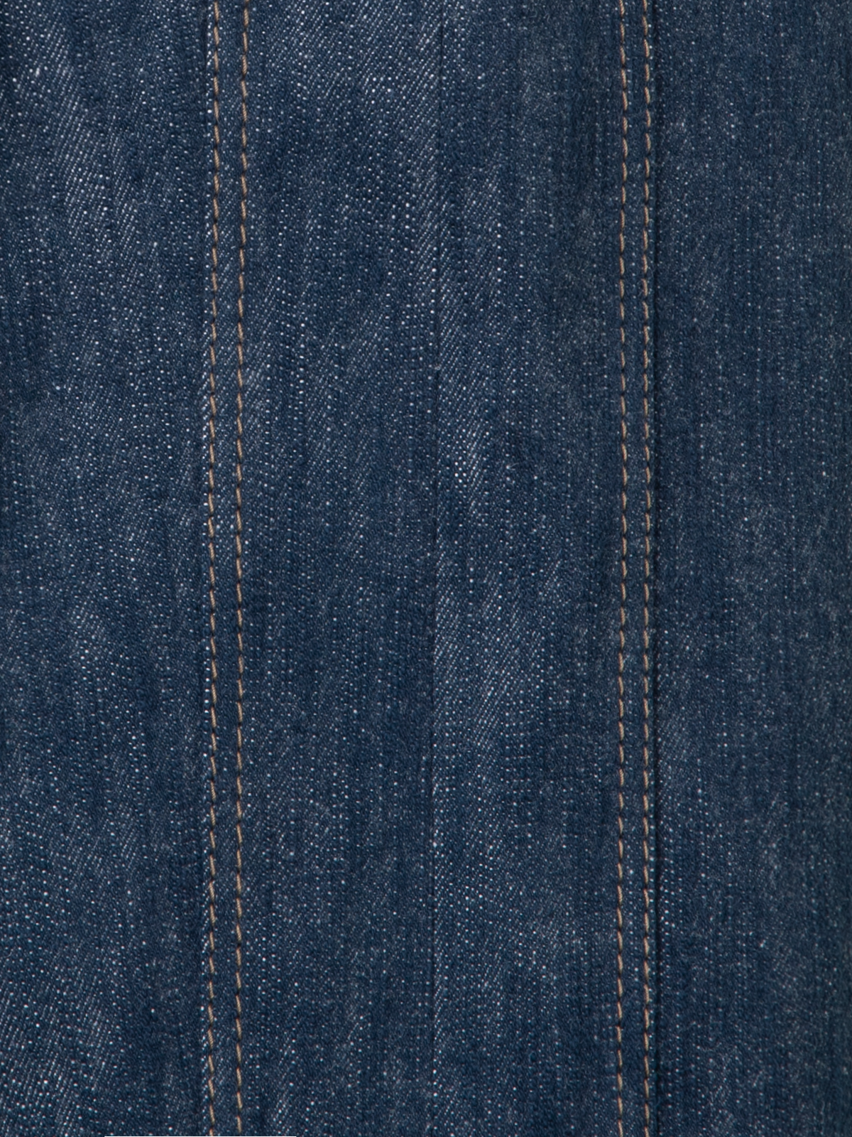 Designer Weite Bermudashorts aus Baumwoll-Woll-Denim - Dunkelblau - Blau