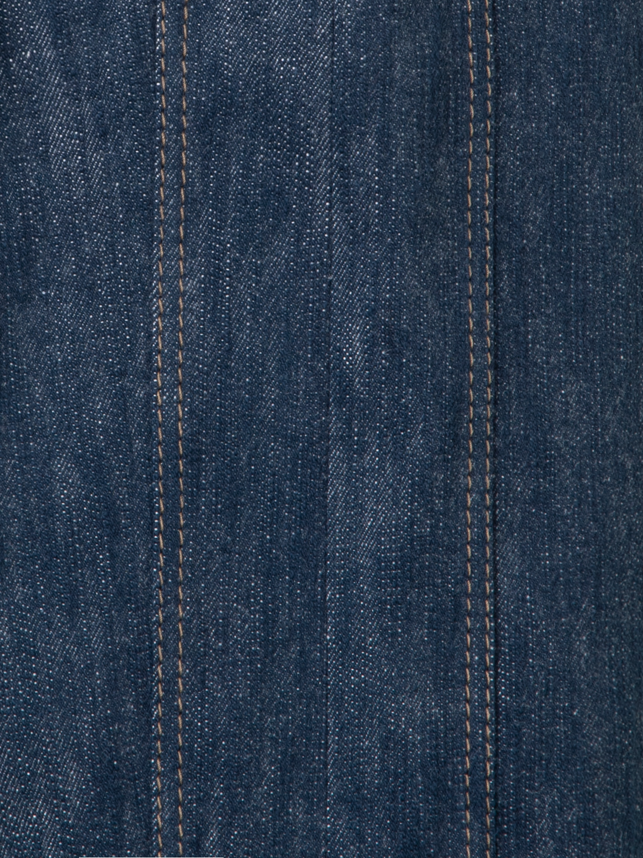 Designer Weite Bermudashorts aus Baumwoll-Woll-Denim - Dunkelblau - Blau