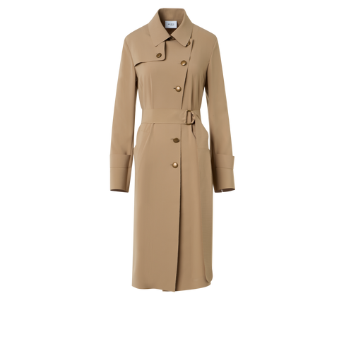 Light Trench Coat in Techno Laser Cut