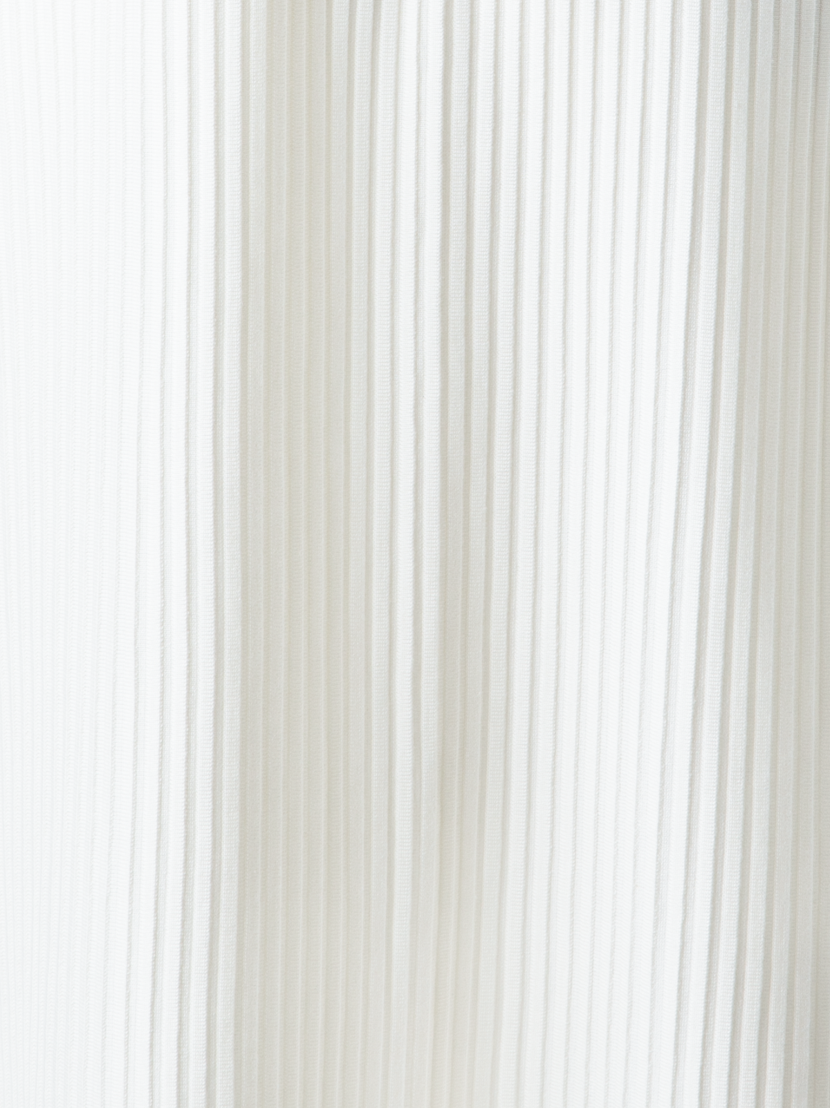 Designer Langer Strickmantel aus Seidenbaumwolle - Ecru - Weiss