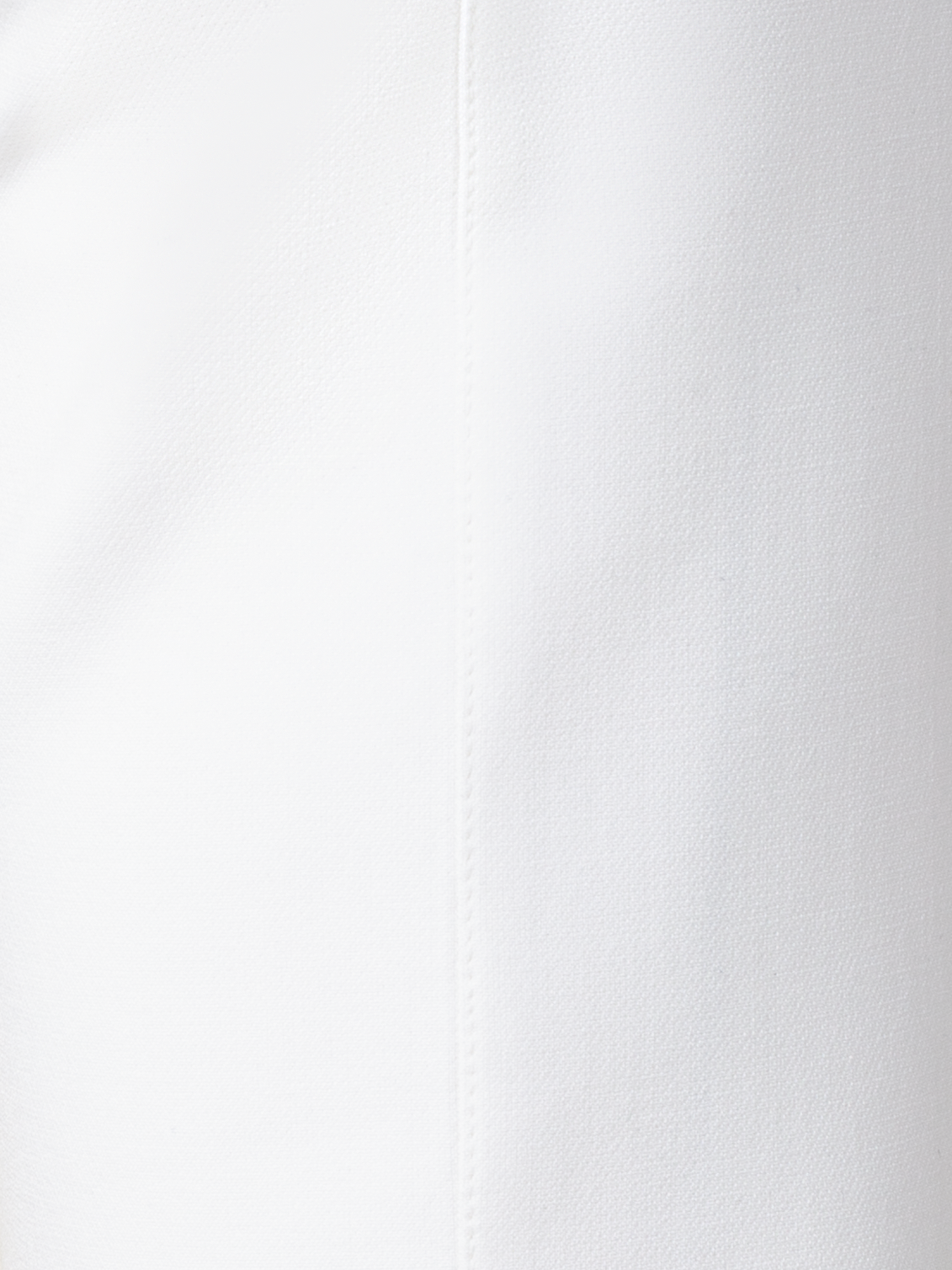 Designer Gerade Hose aus Jersey-Stretch - Ecru - Weiss