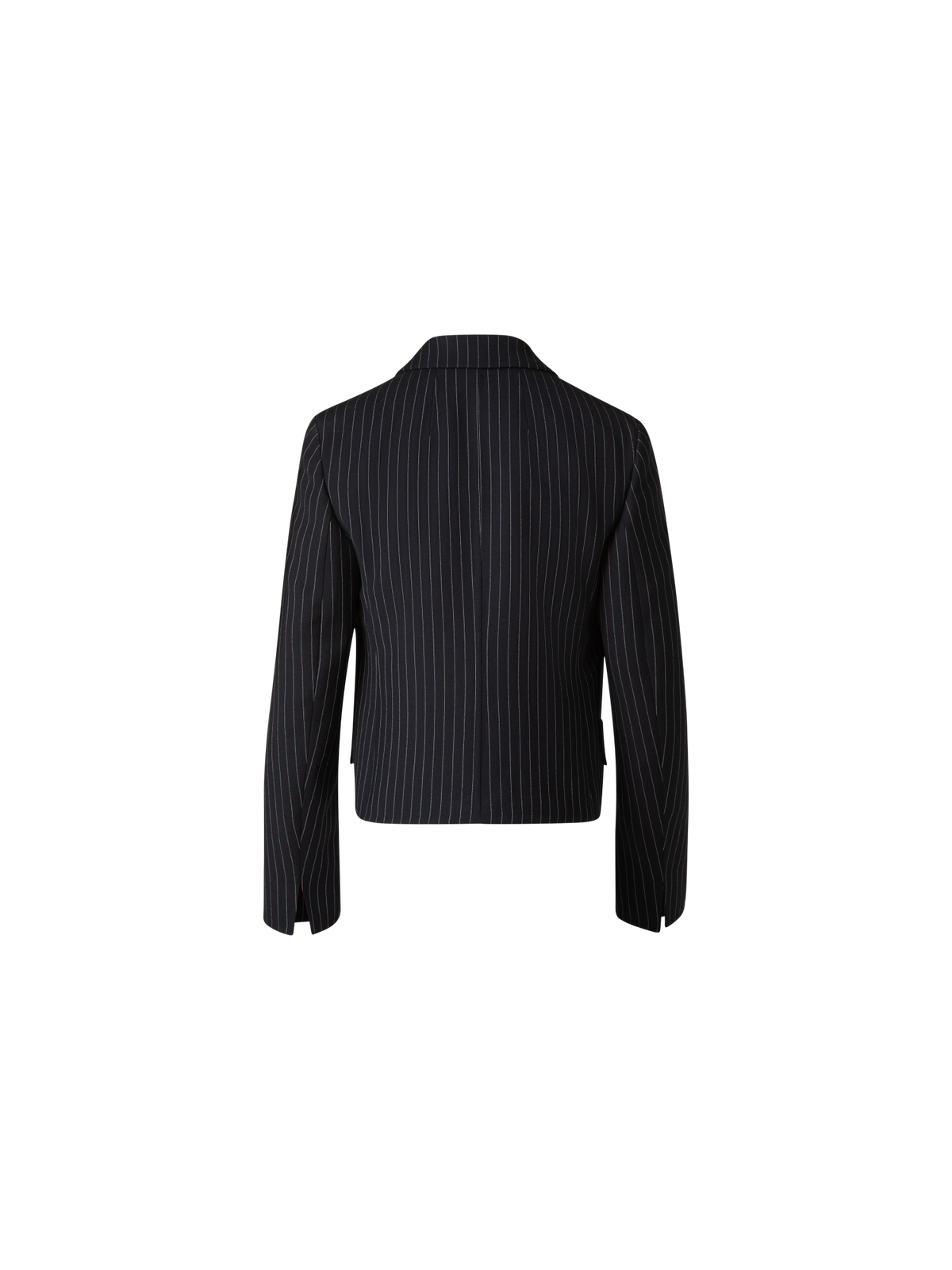 Designer Kurze Boxy-Nadelstreifen-Jacke - Grau