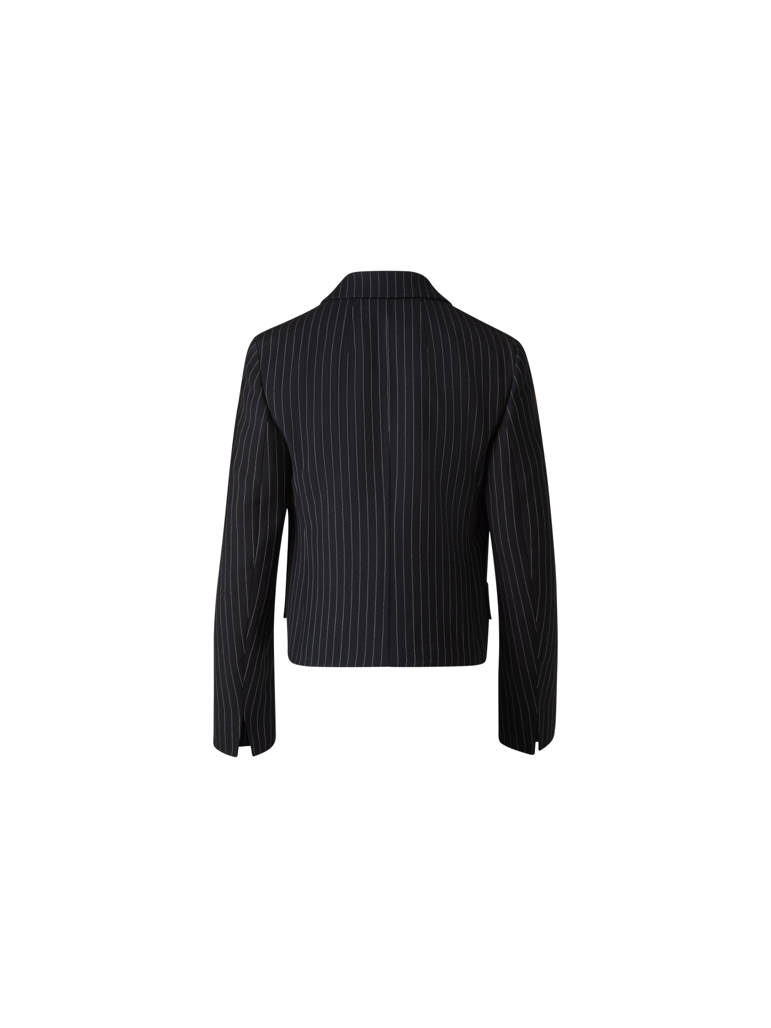 Designer Kurze Boxy-Nadelstreifen-Jacke - Grau