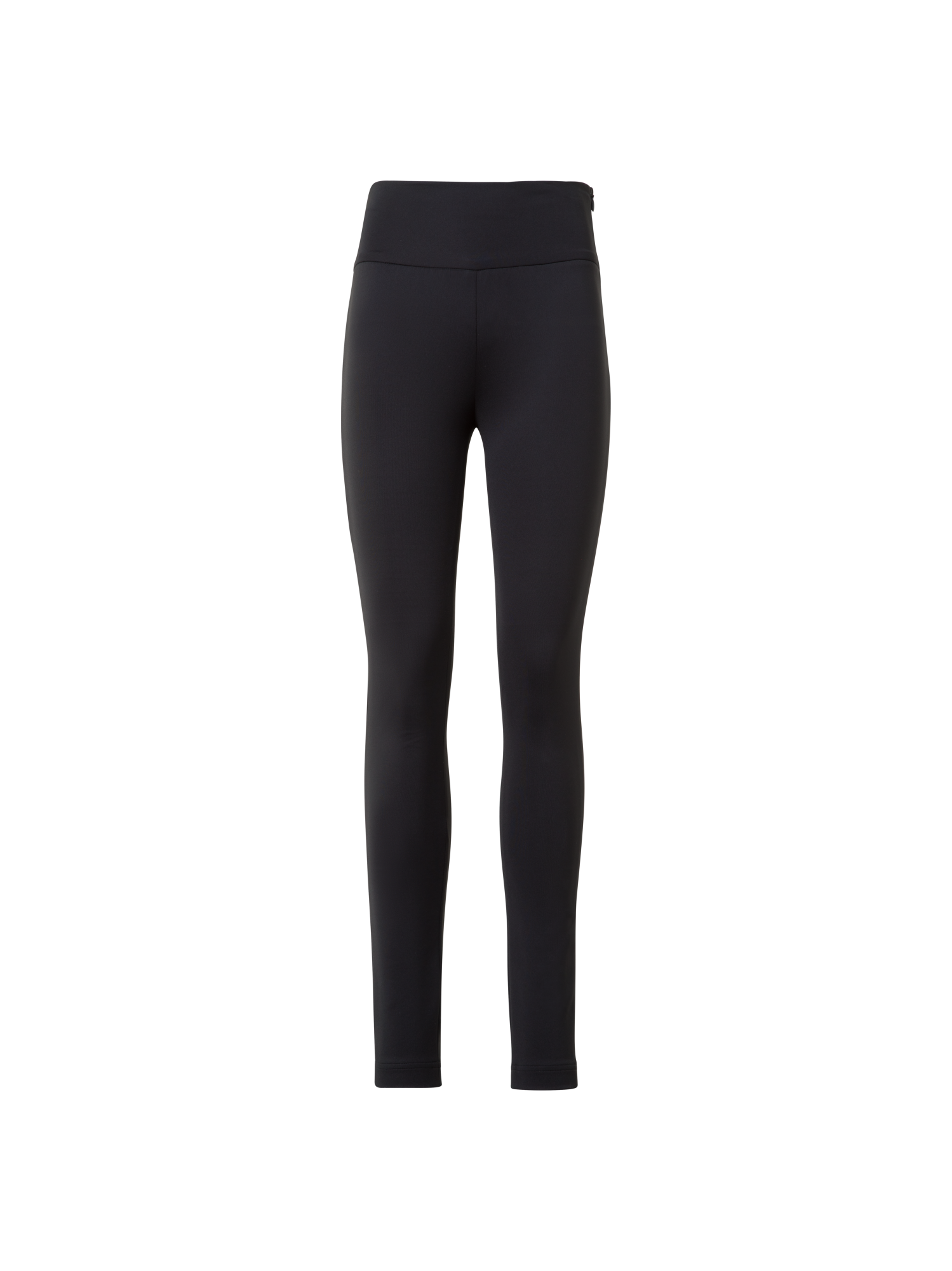 Designer Leggings aus Woll-Jersey mit XL-Bund - Schwarz