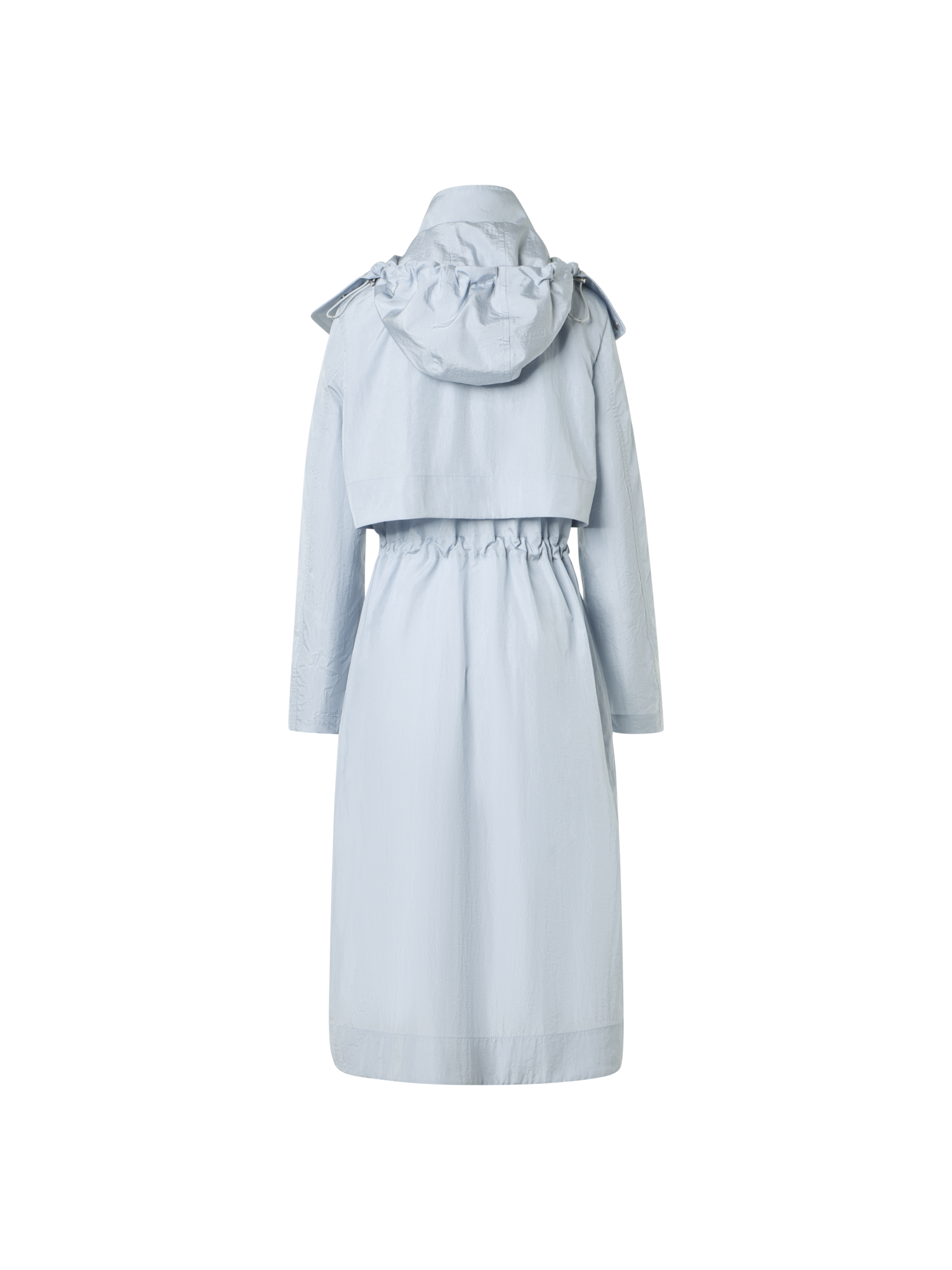 Designer Wasserabweisender leichter Midi-Parka - Blau
