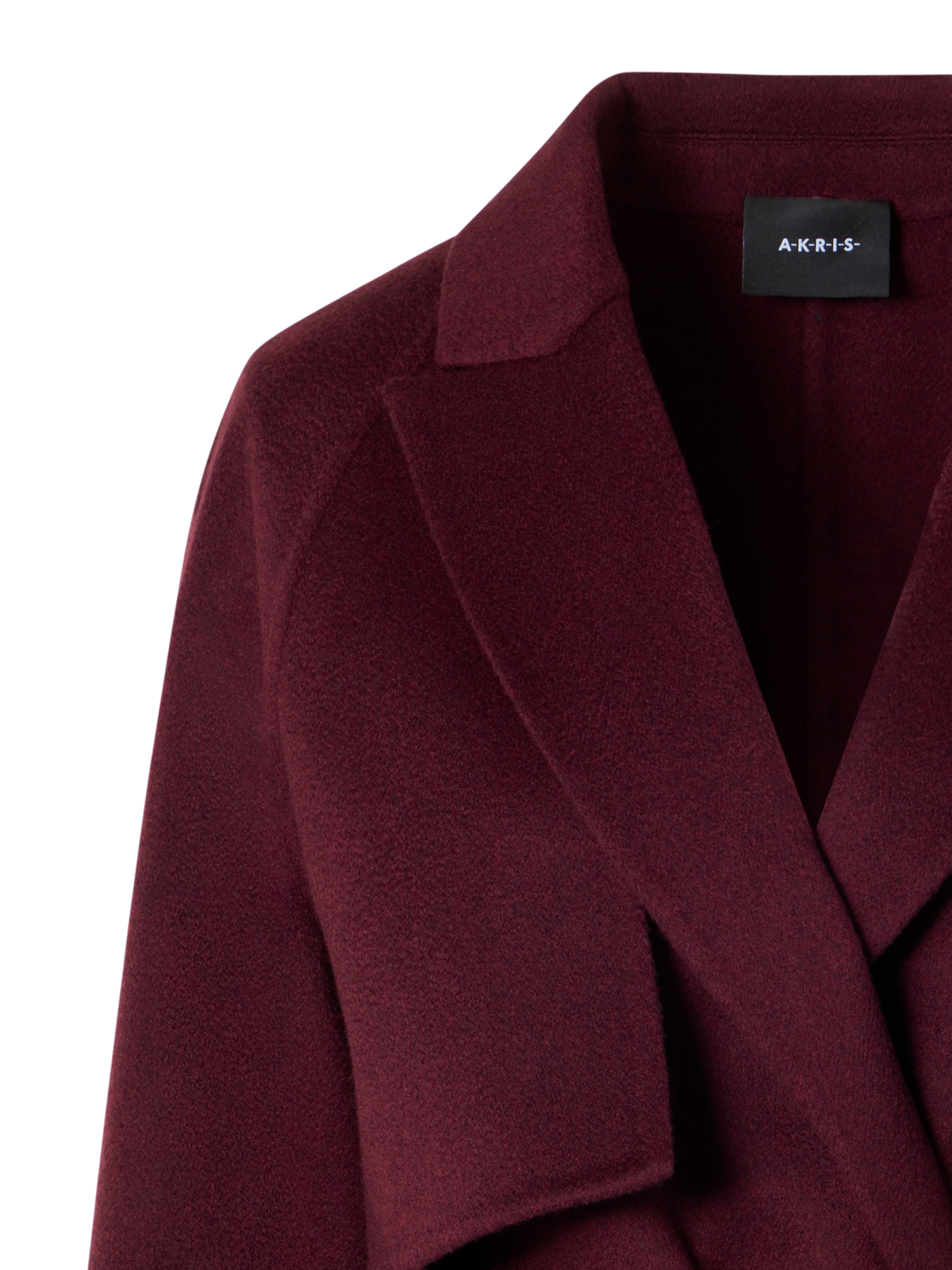 Designer Kurzer Kaschmir Duo Mantel mit abnehmbarem Bolero - Rot