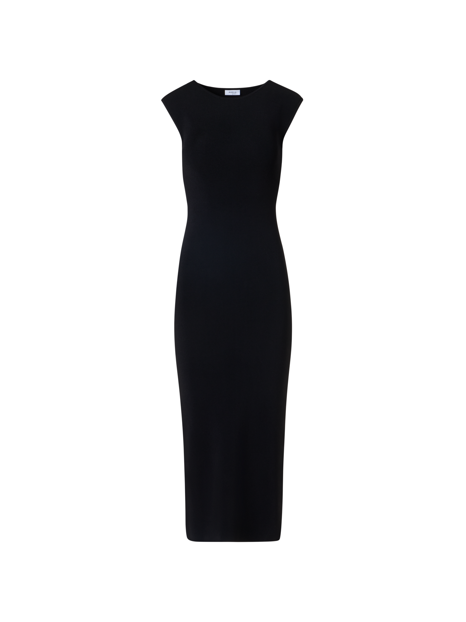 Designer Ärmelloses Kleid aus Signature-Viskose-Jersey - Schwarz