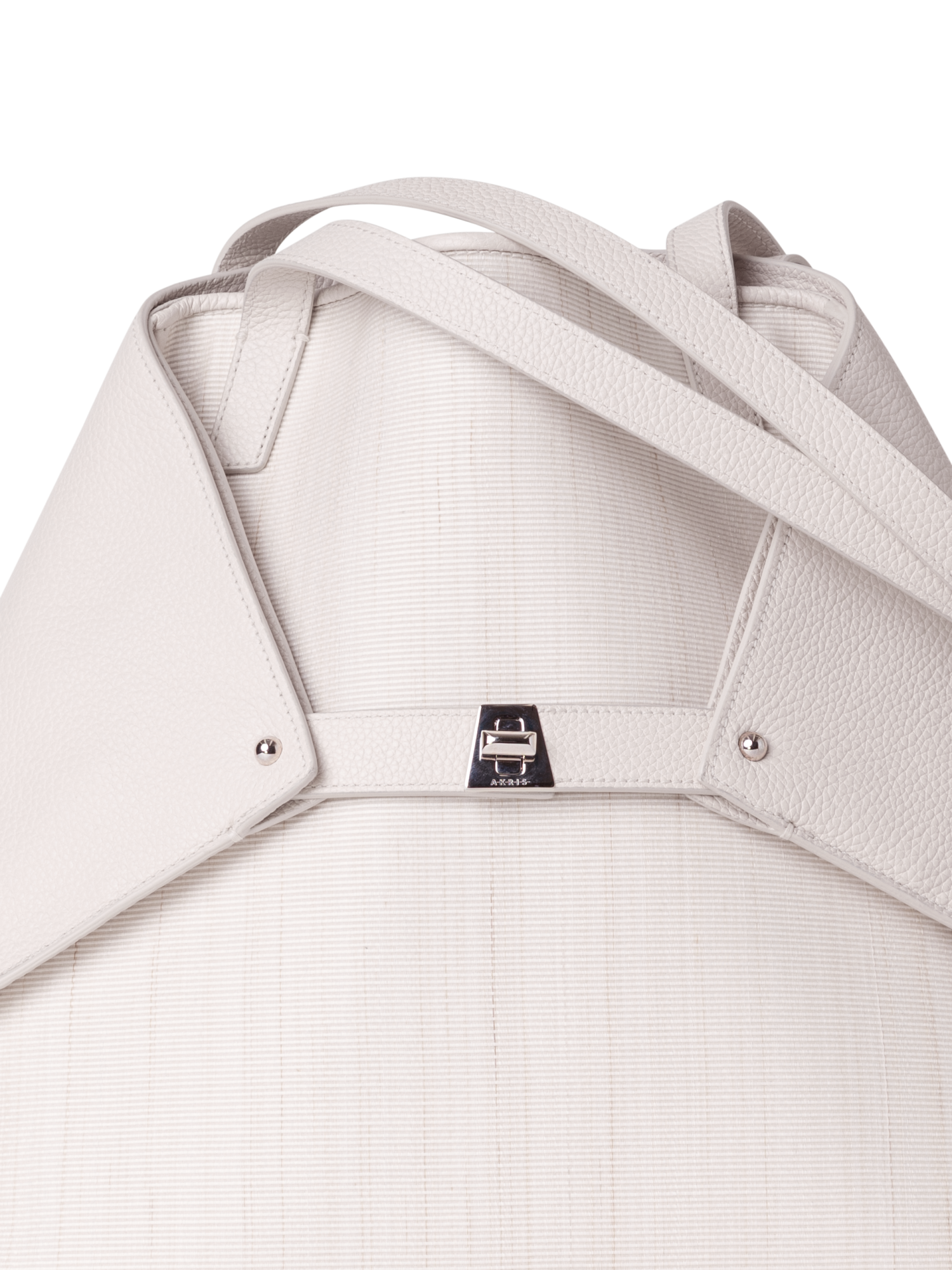 Designer Ai Medium Shoulder Tote - Ecru - Weiss