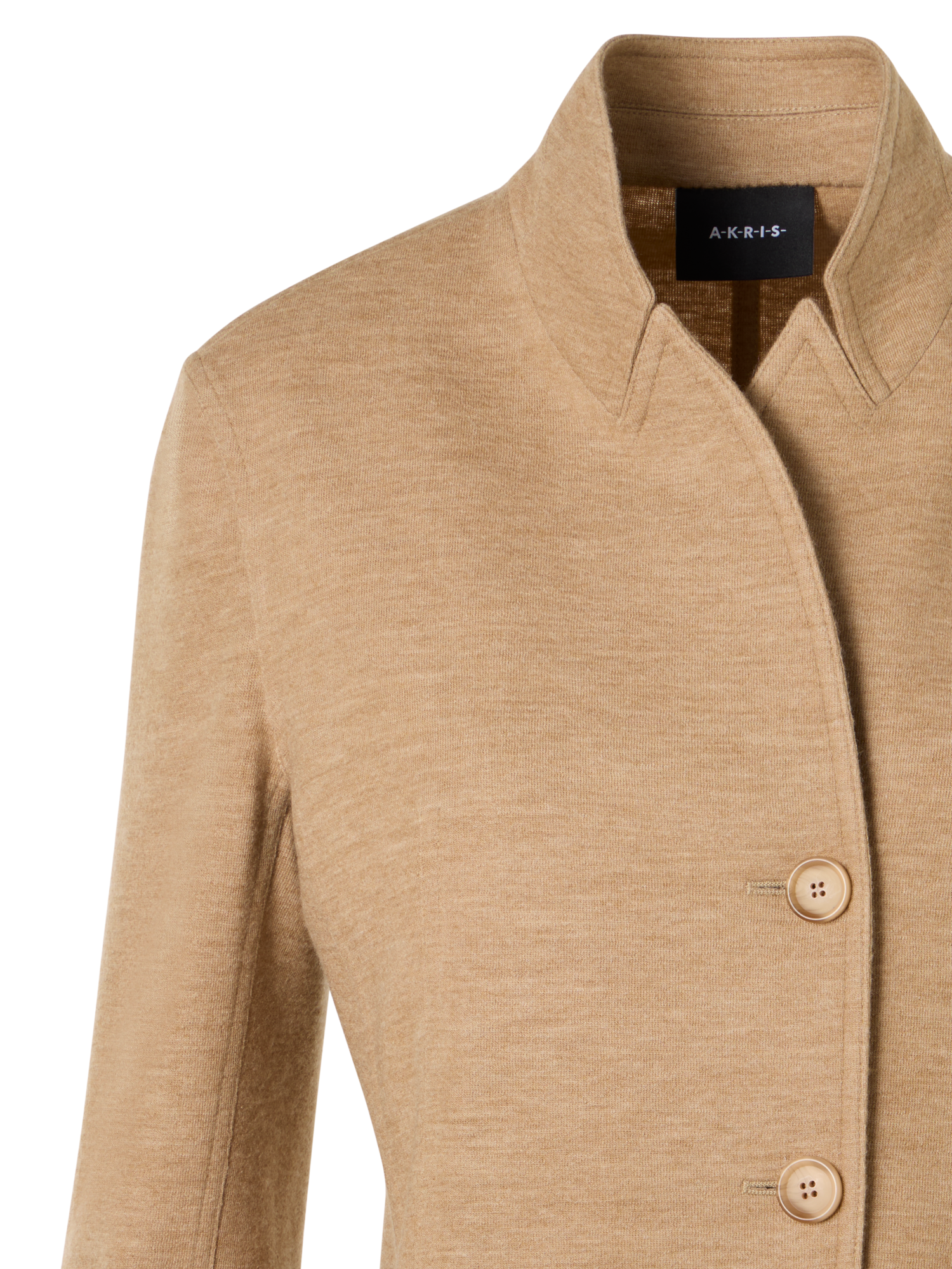 Designer Lima Kurzjacke aus Kaschmirjersey - Braun