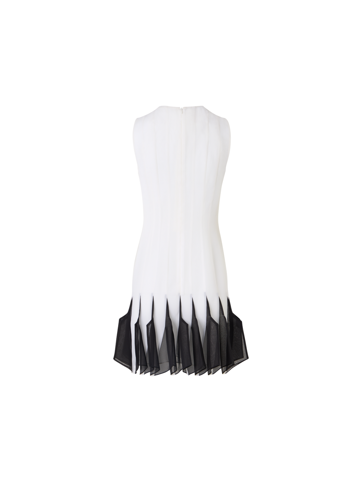 Designer Midikleid aus Seide mit High-Plains-Einsätzen - Ecru